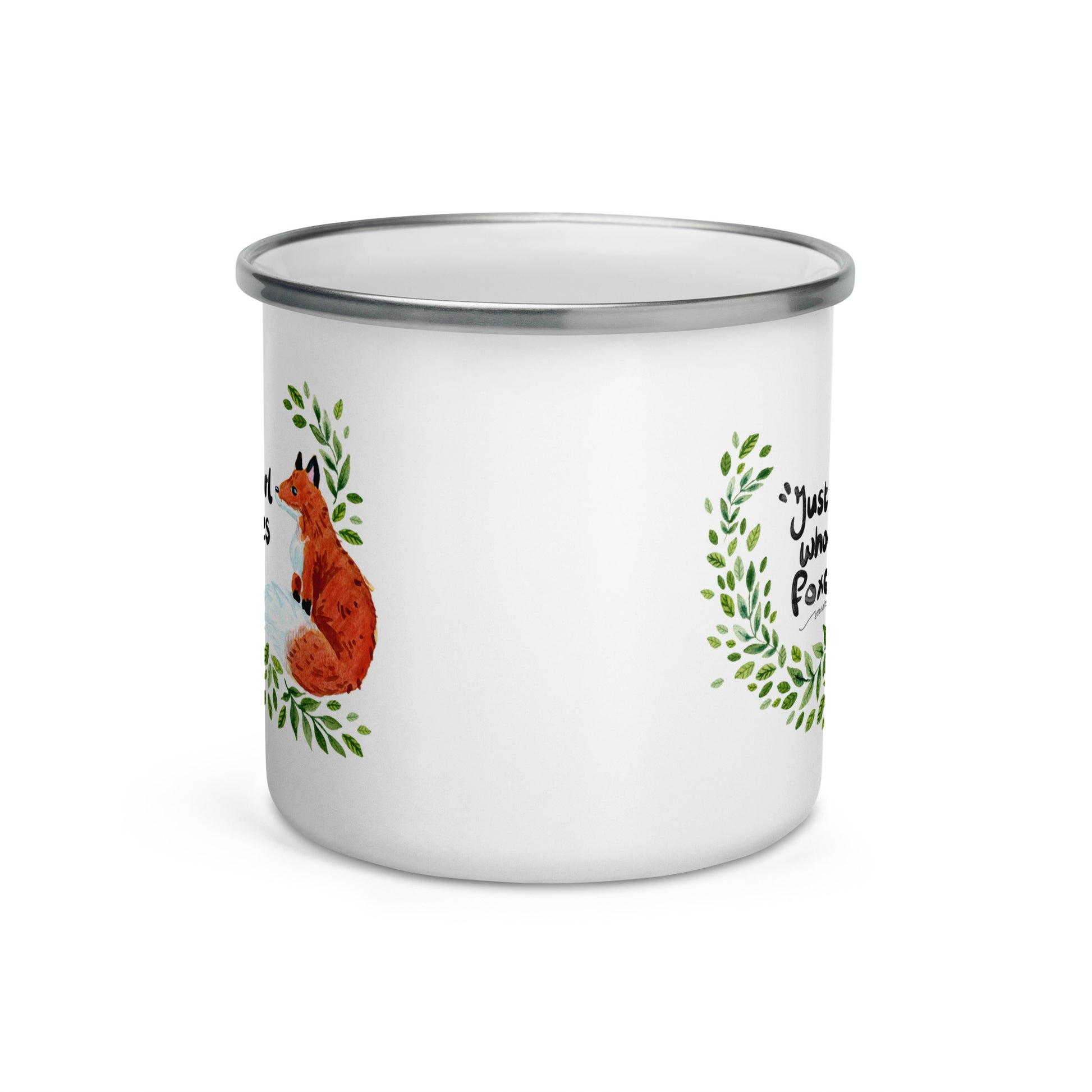🦊✨ Just a Girl Who Loves Foxes – Enamel Mug ✨🦊 - SANDRAAS
