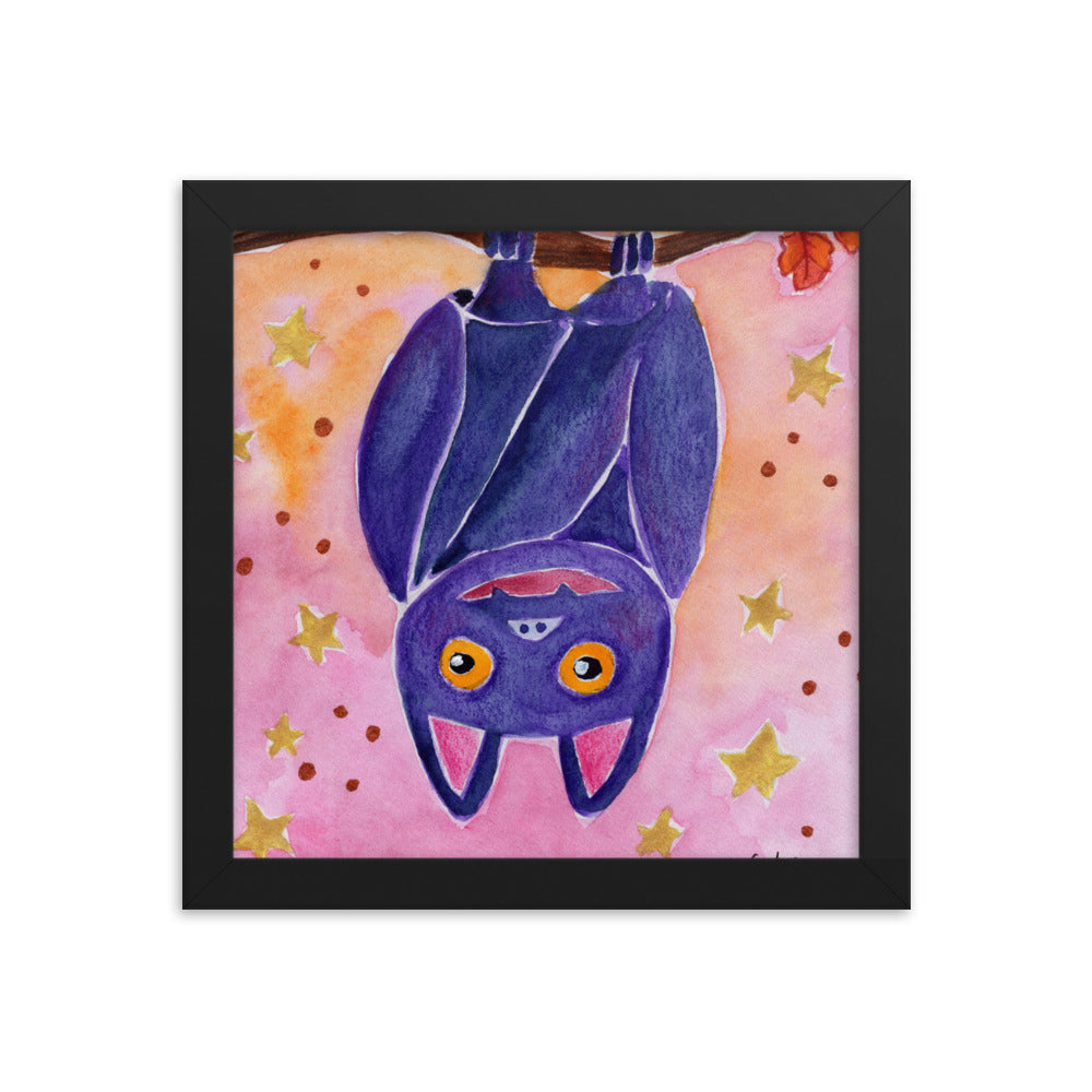 Framed poster - Halloween Bat