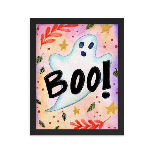 Framed poster - Spooky Boo!