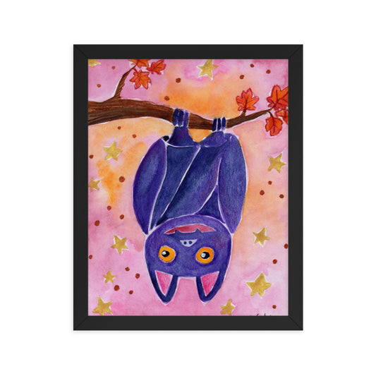 Framed poster - Halloween Bat