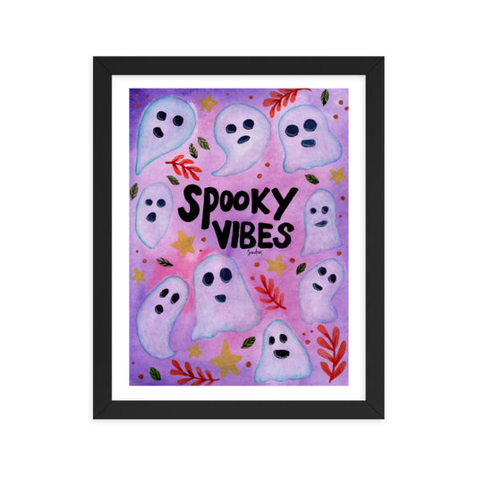 Framed poster - Halloween Spooky Vibes