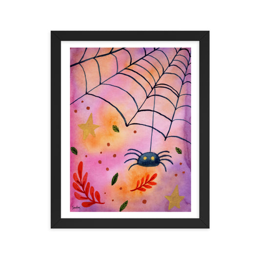 Framed poster - Halloween Spider