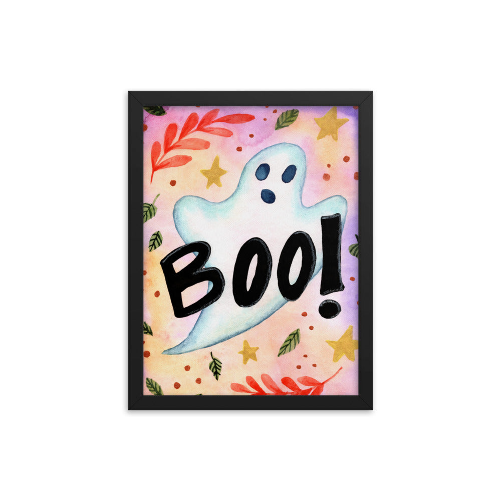 Framed poster - Spooky Boo!