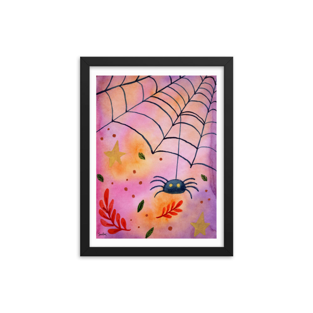 Framed poster - Halloween Spider