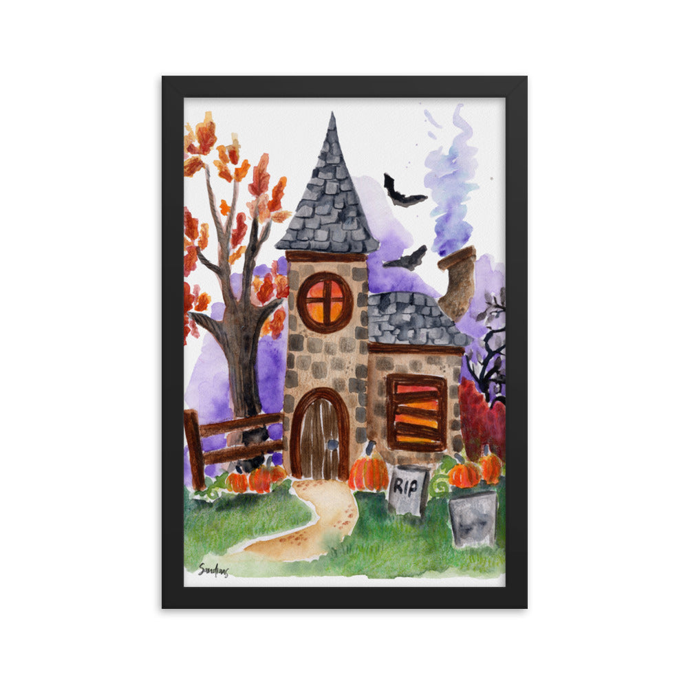 Framed poster - Halloween Spooky Church