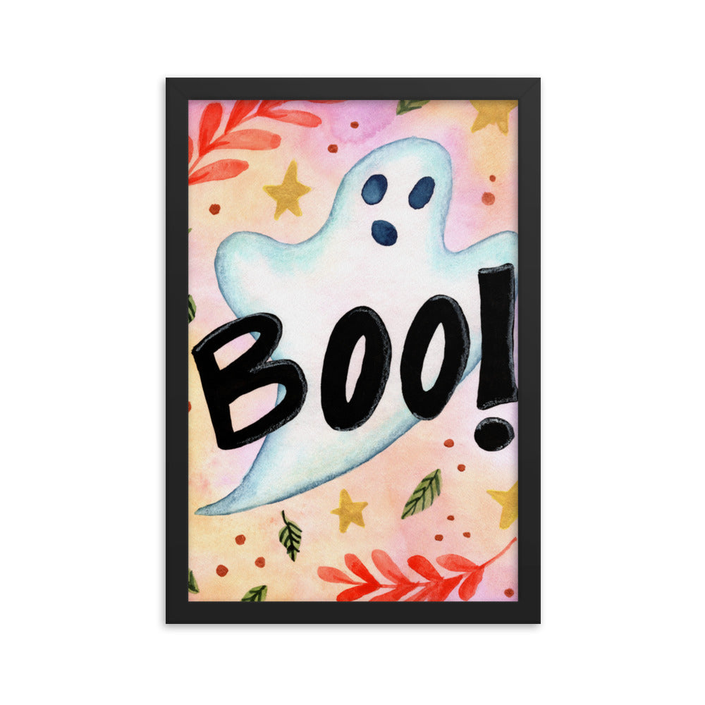 Framed poster - Spooky Boo!