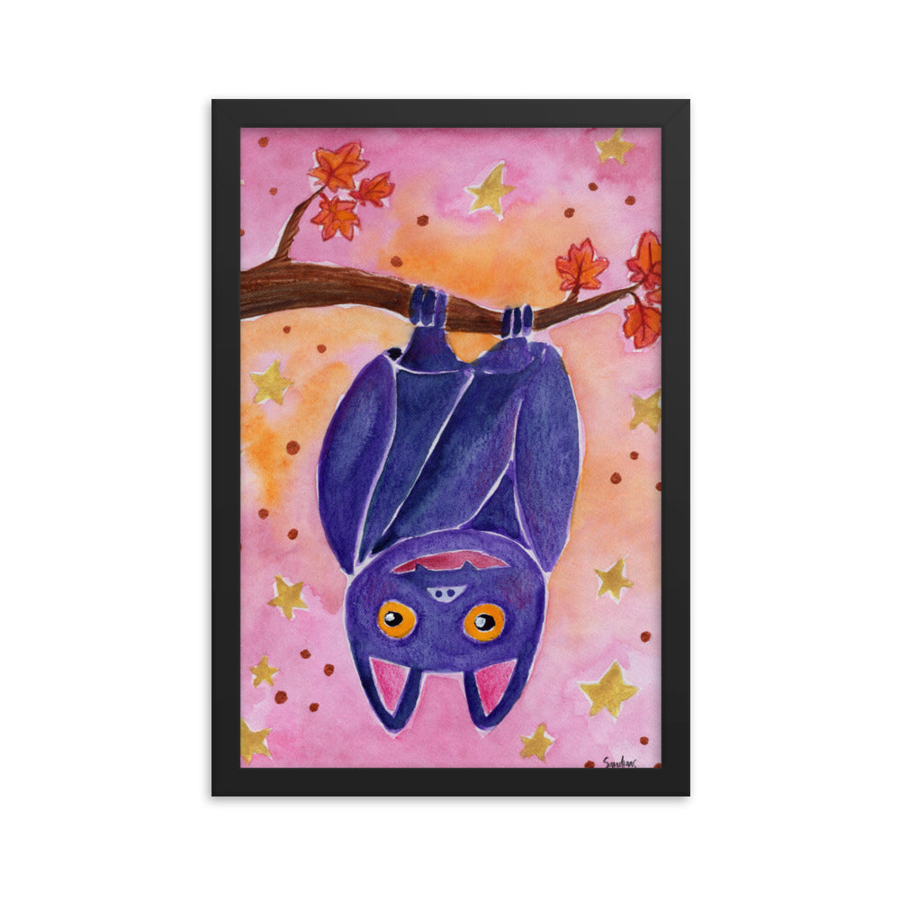 Framed poster - Halloween Bat