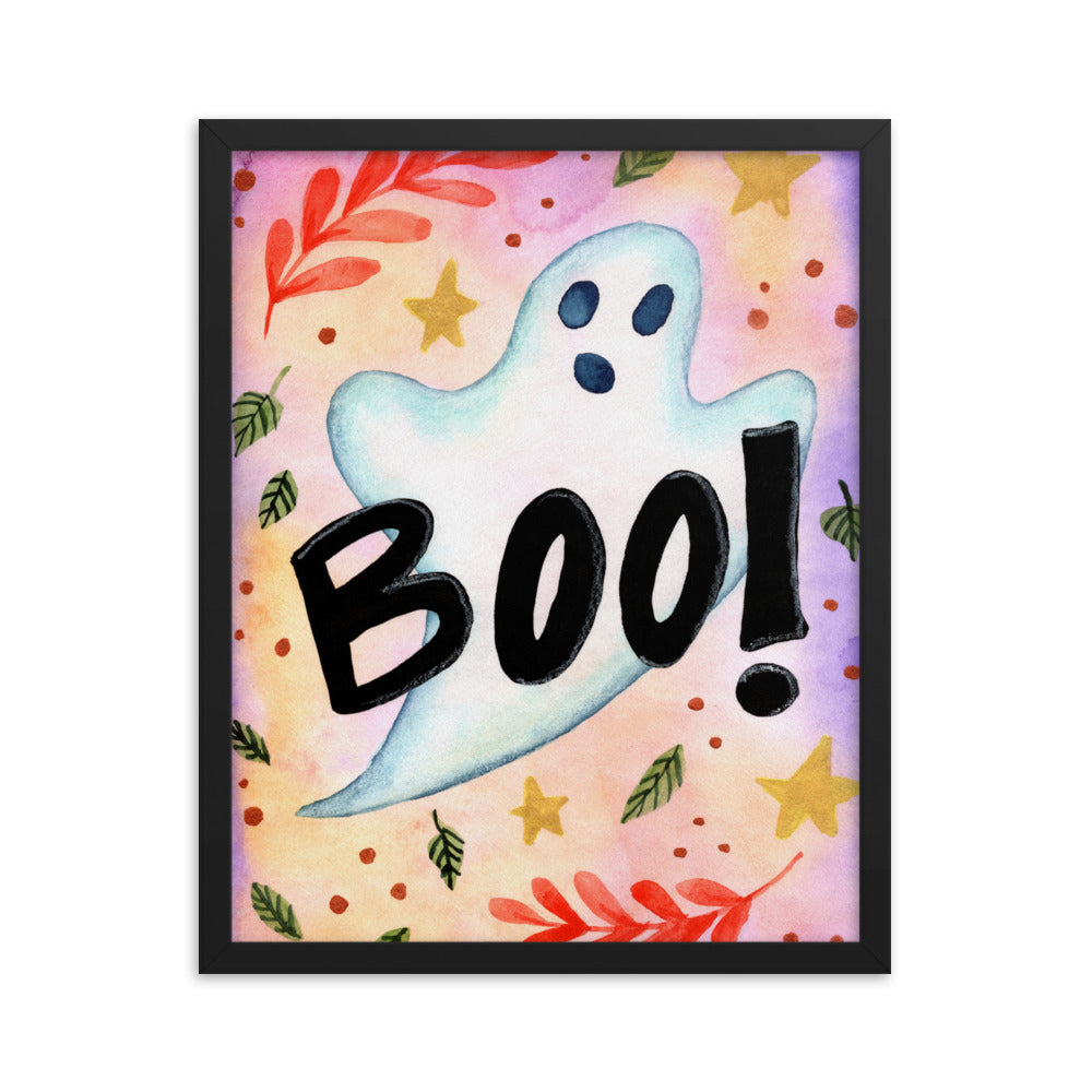 Framed poster - Spooky Boo!