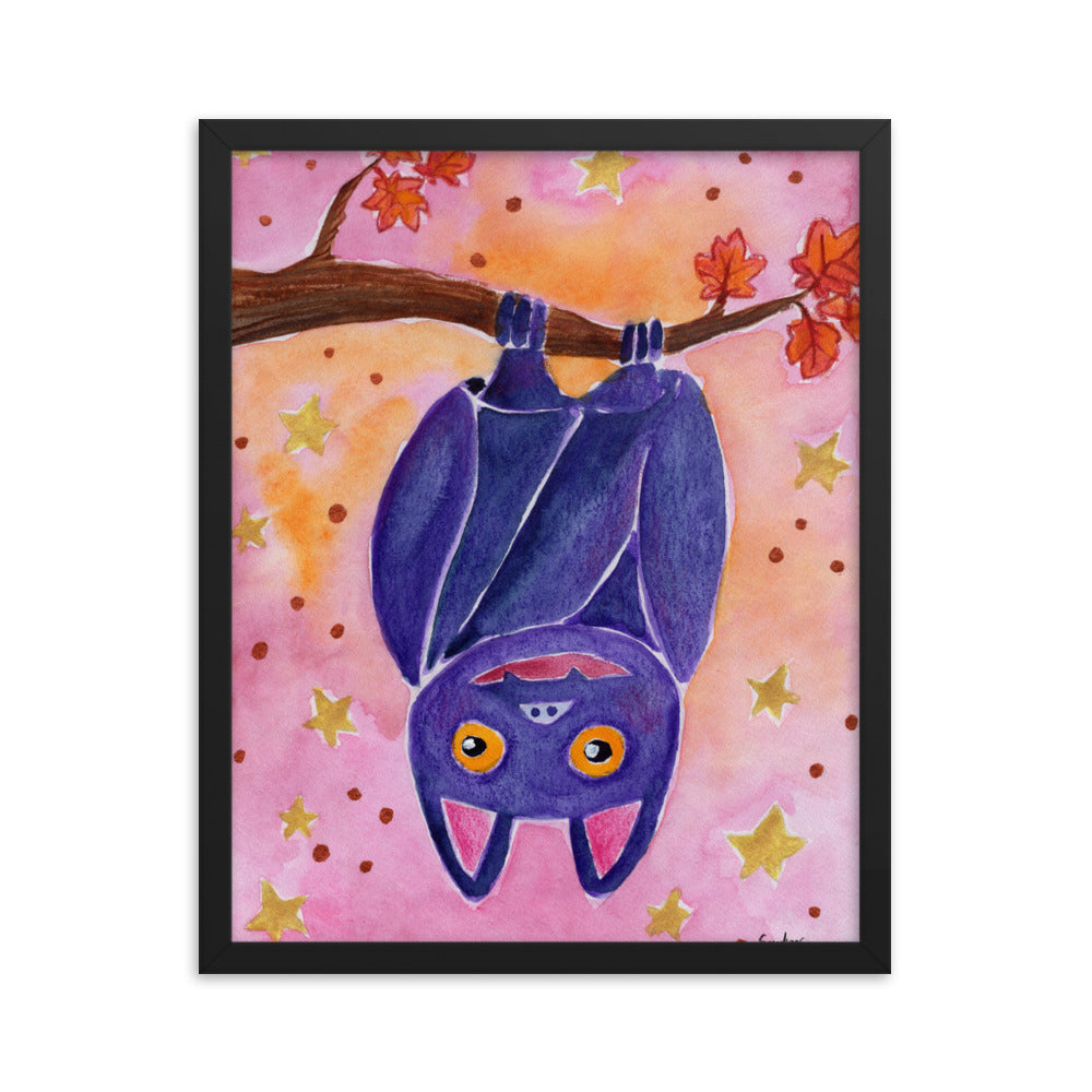 Framed poster - Halloween Bat