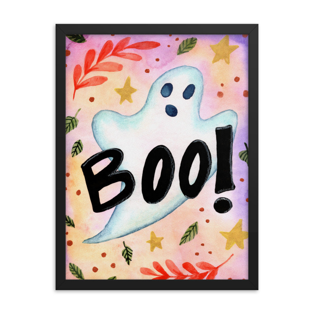 Framed poster - Spooky Boo!