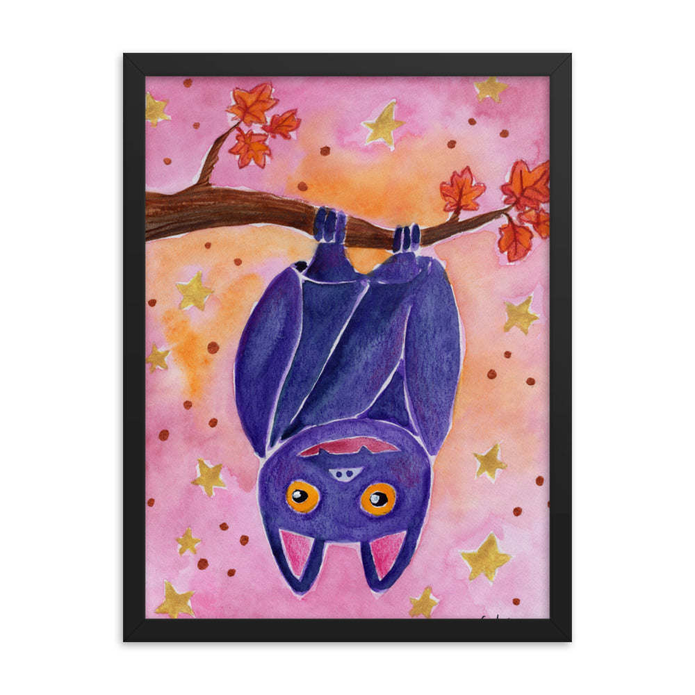 Framed poster - Halloween Bat