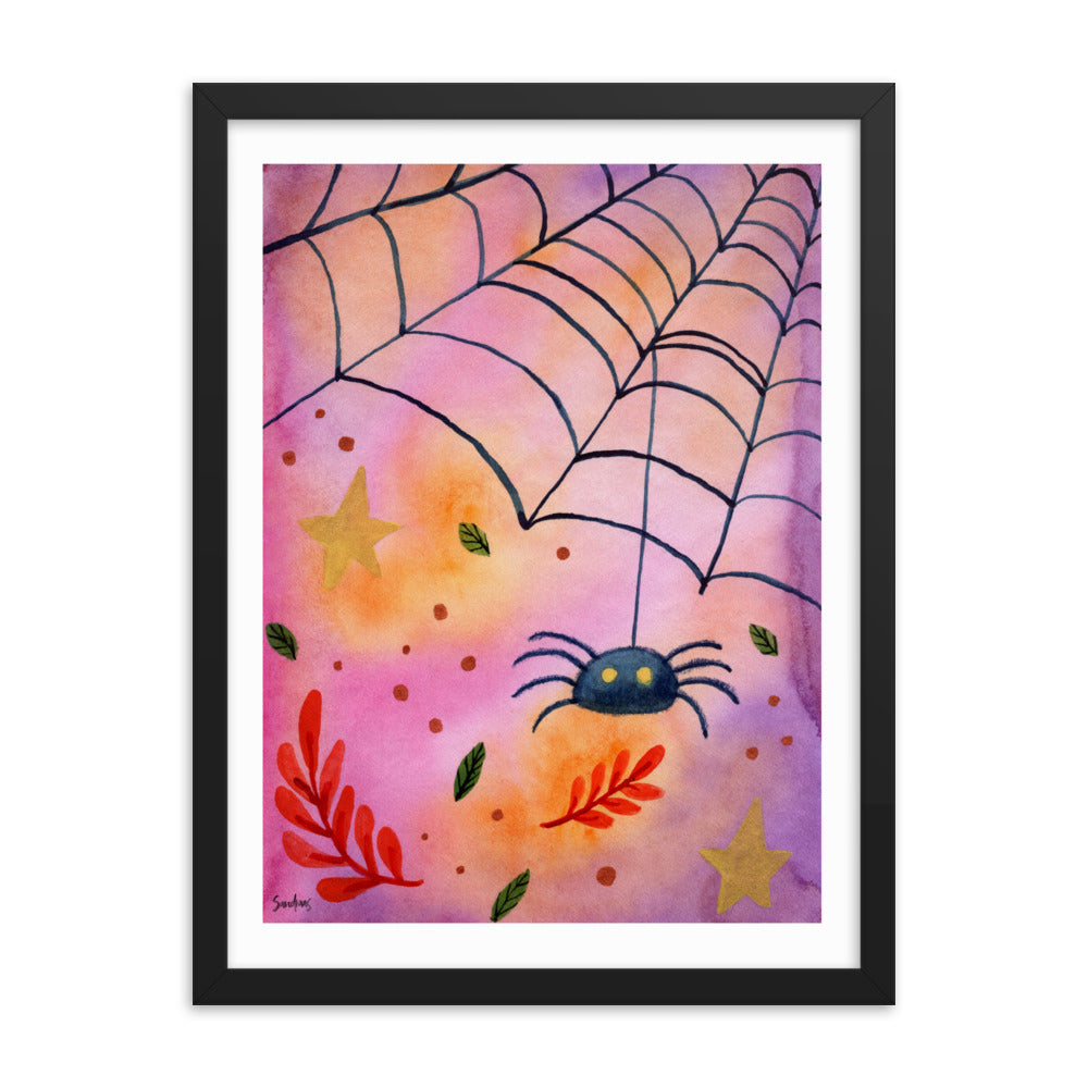 Framed poster - Halloween Spider