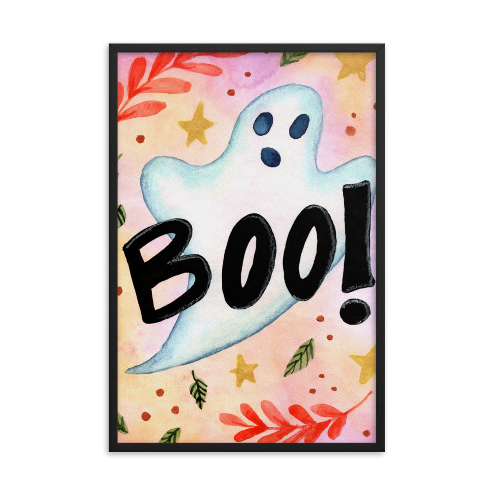 Framed poster - Spooky Boo!