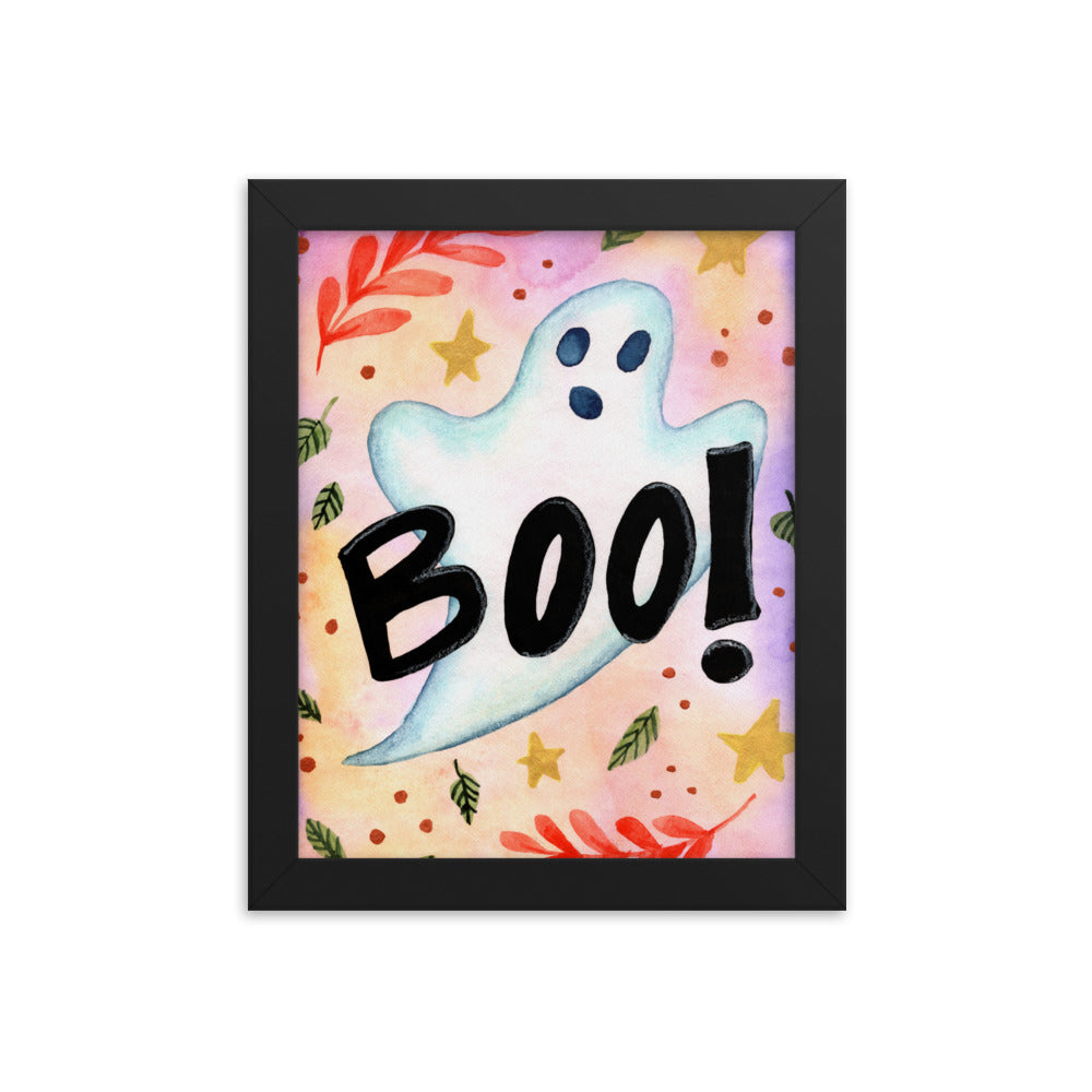 Framed poster - Spooky Boo!