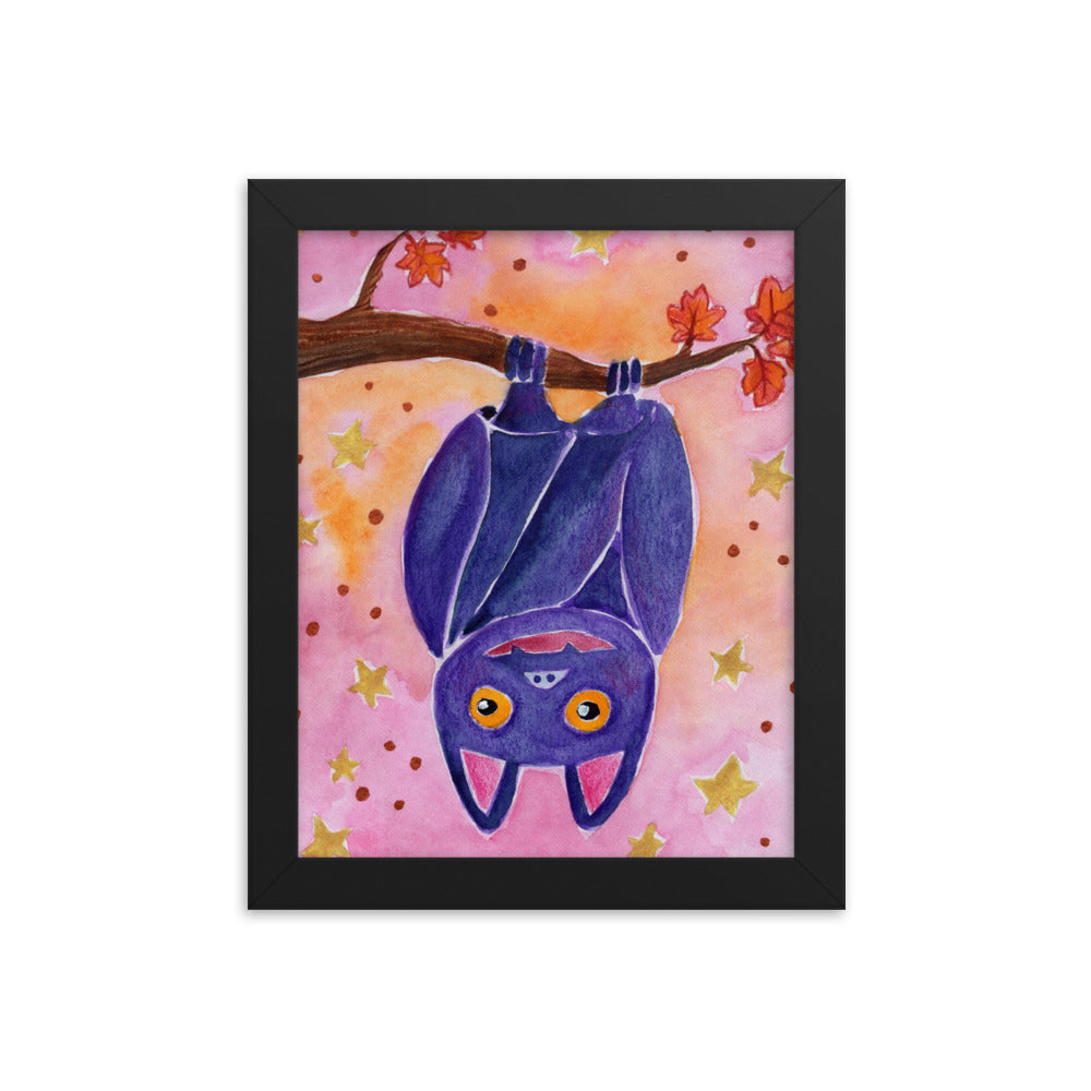 Framed poster - Halloween Bat