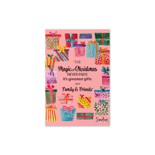 Greeting card - Pink - Magic of Christmas