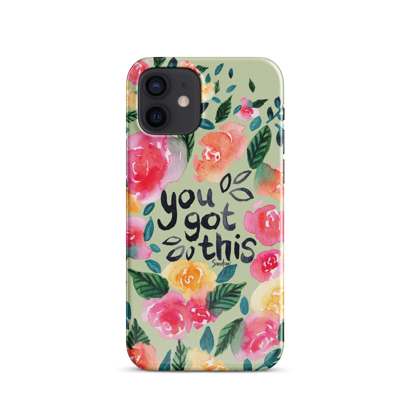 Snap case for iPhone® - You got this - Green