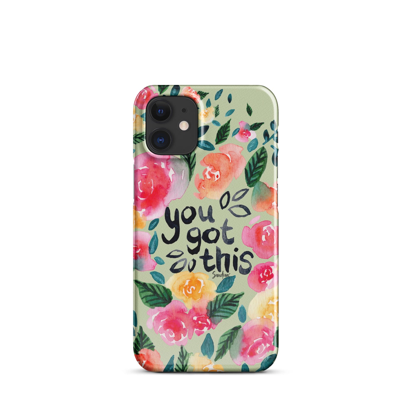 Snap case for iPhone® - You got this - Green