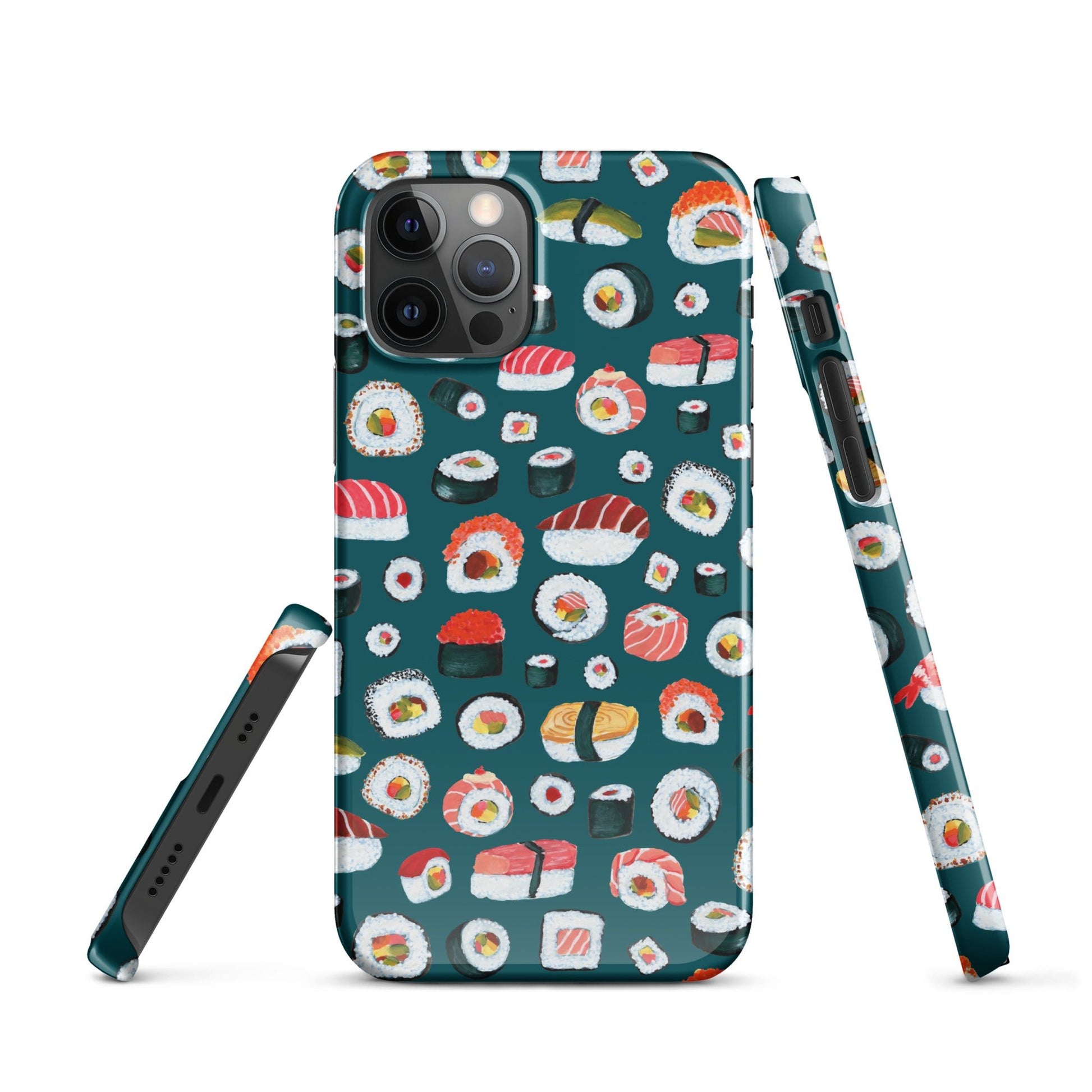 🍣 Snap iPhone® Case – Sushi Pattern – Sherpa Blue - iPhone Case - SANDRAAS