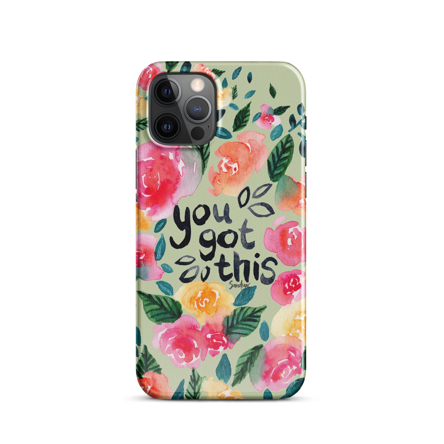 Snap case for iPhone® - You got this - Green