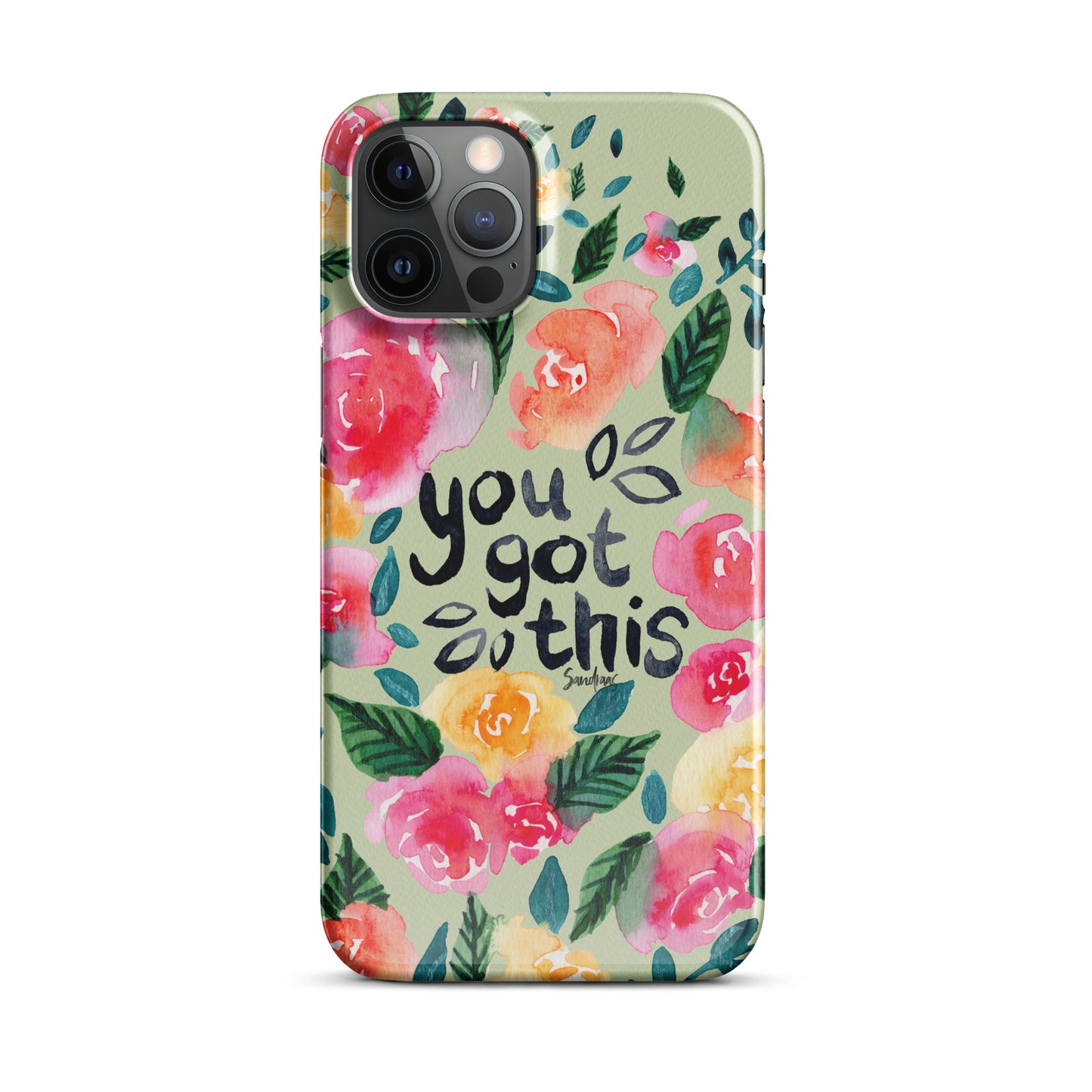 Snap case for iPhone® - You got this - Green