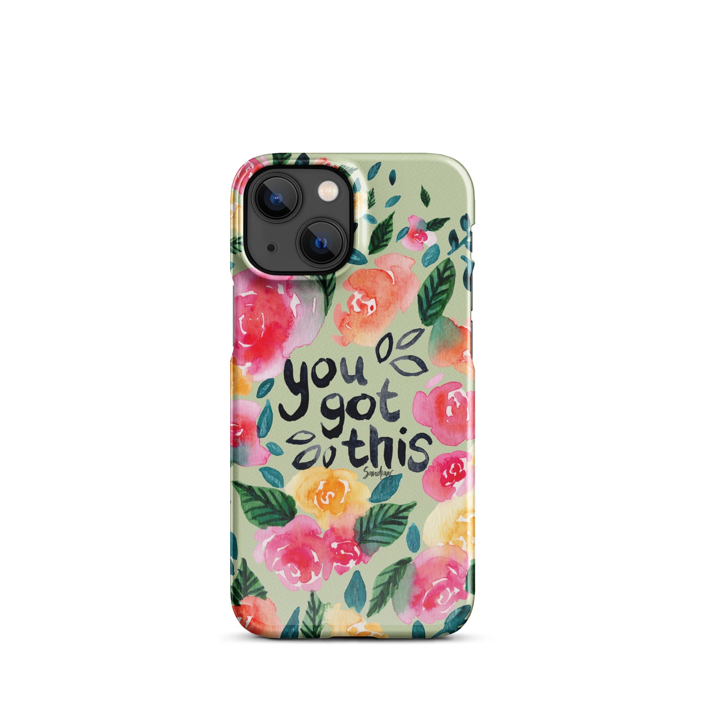 Snap case for iPhone® - You got this - Green