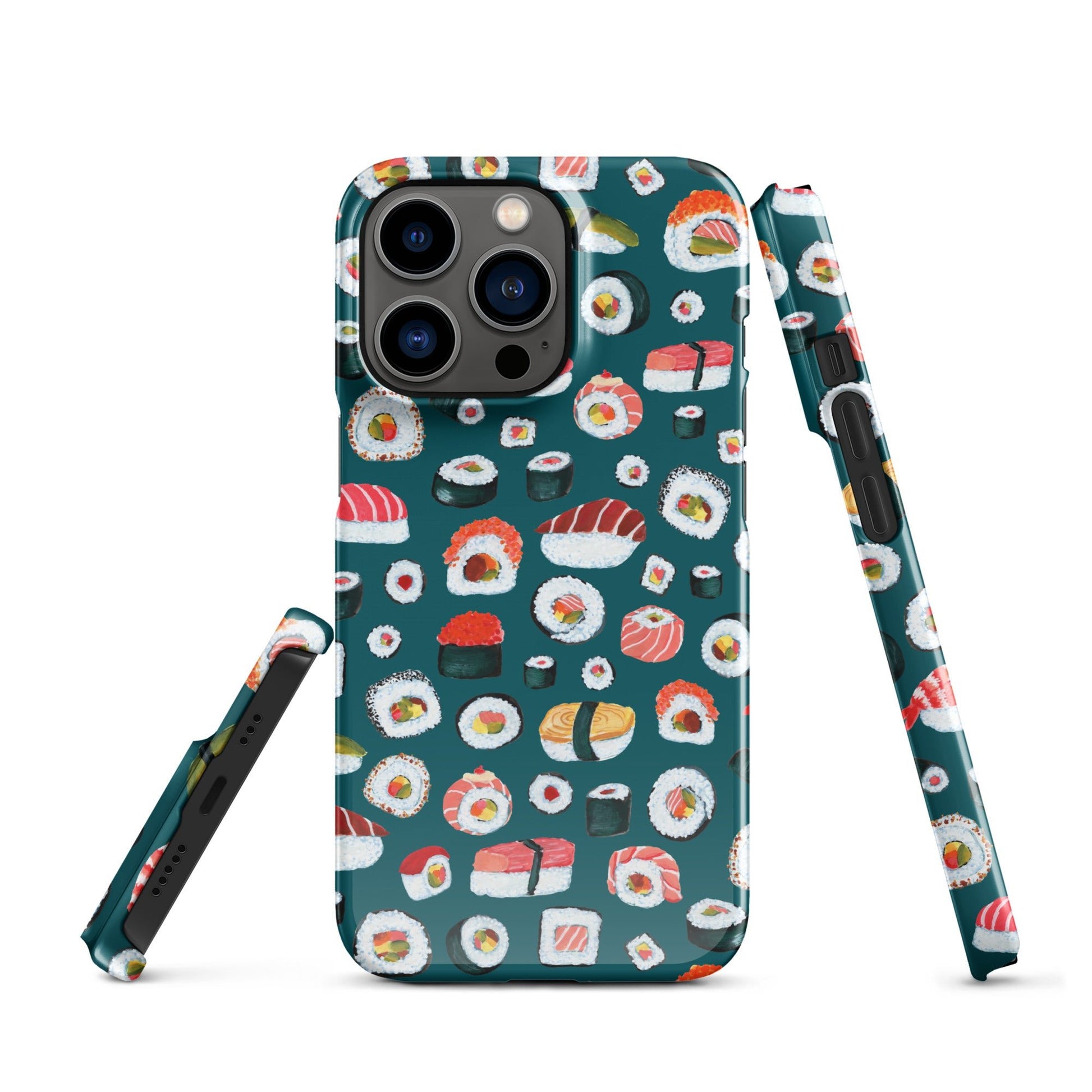 🍣 Snap iPhone® Case – Sushi Pattern – Sherpa Blue - iPhone Case - SANDRAAS