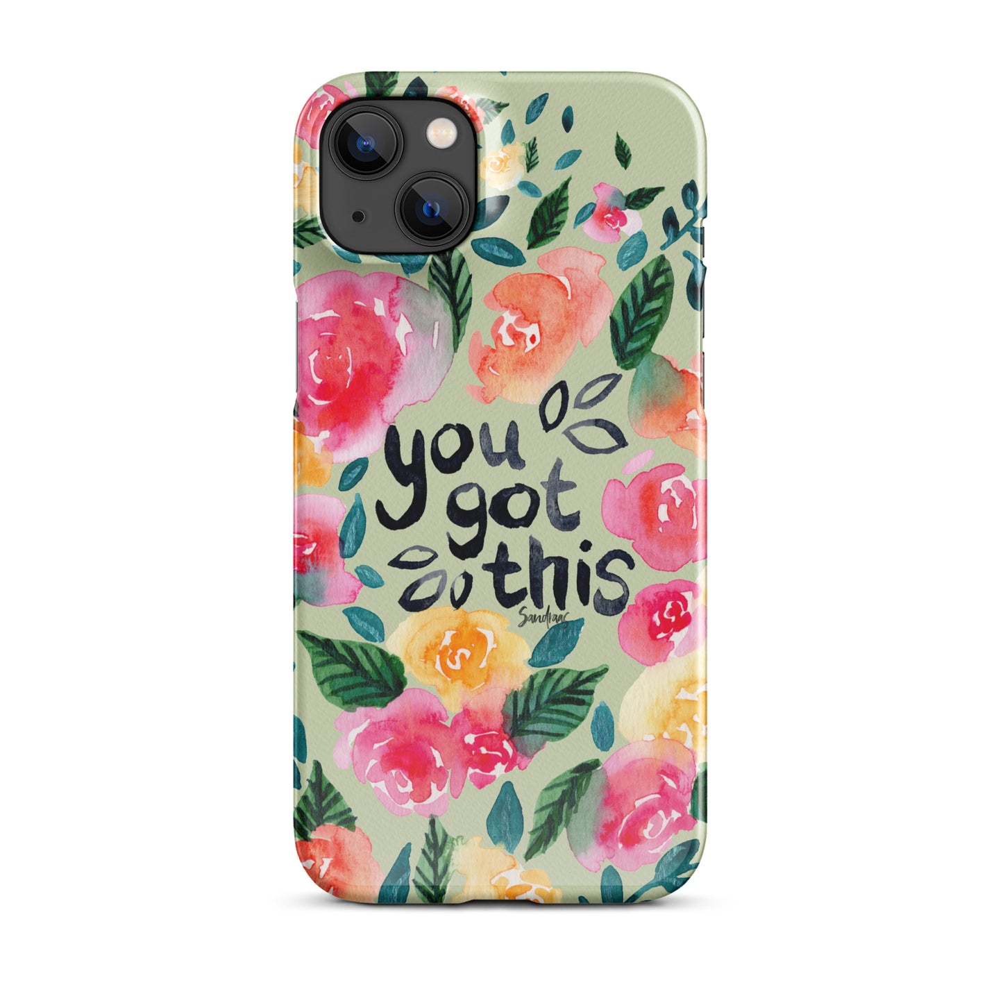 Snap case for iPhone® - You got this - Green