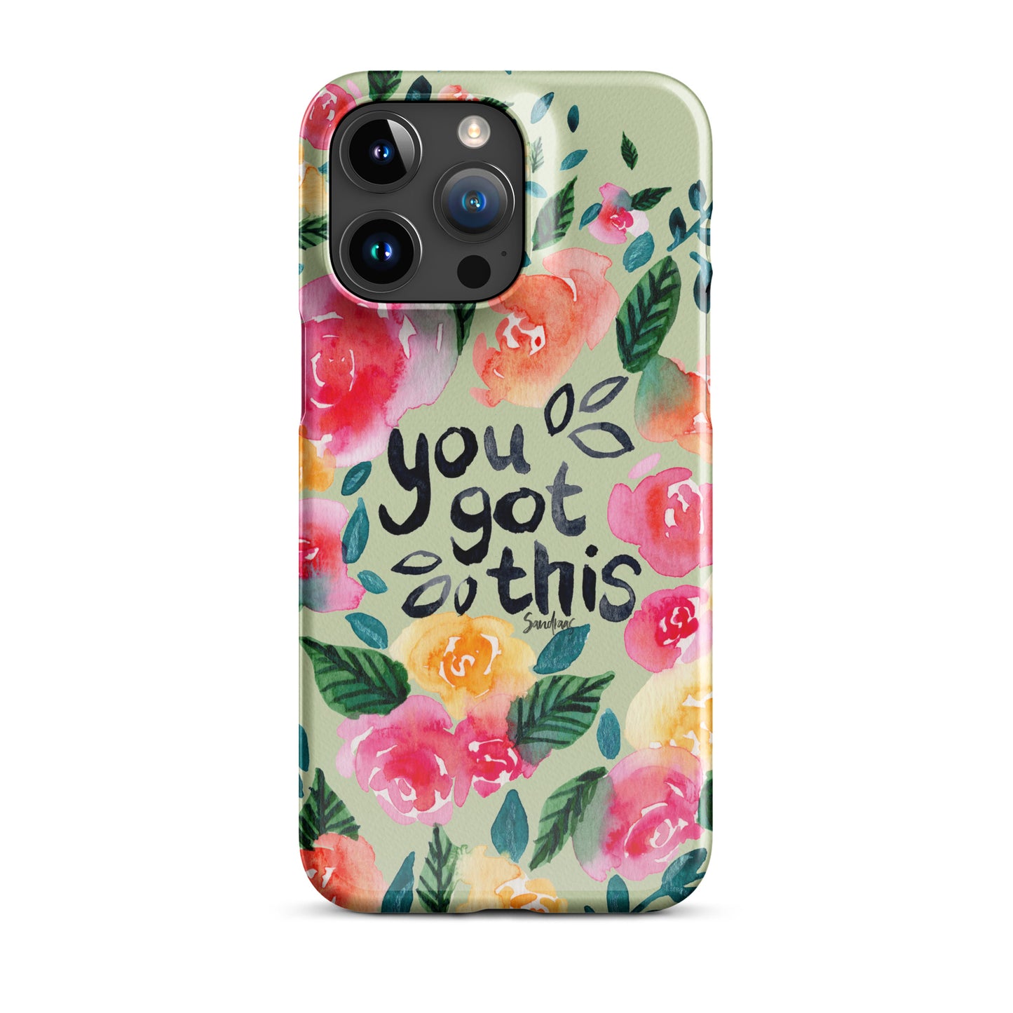 Snap case for iPhone® - You got this - Green