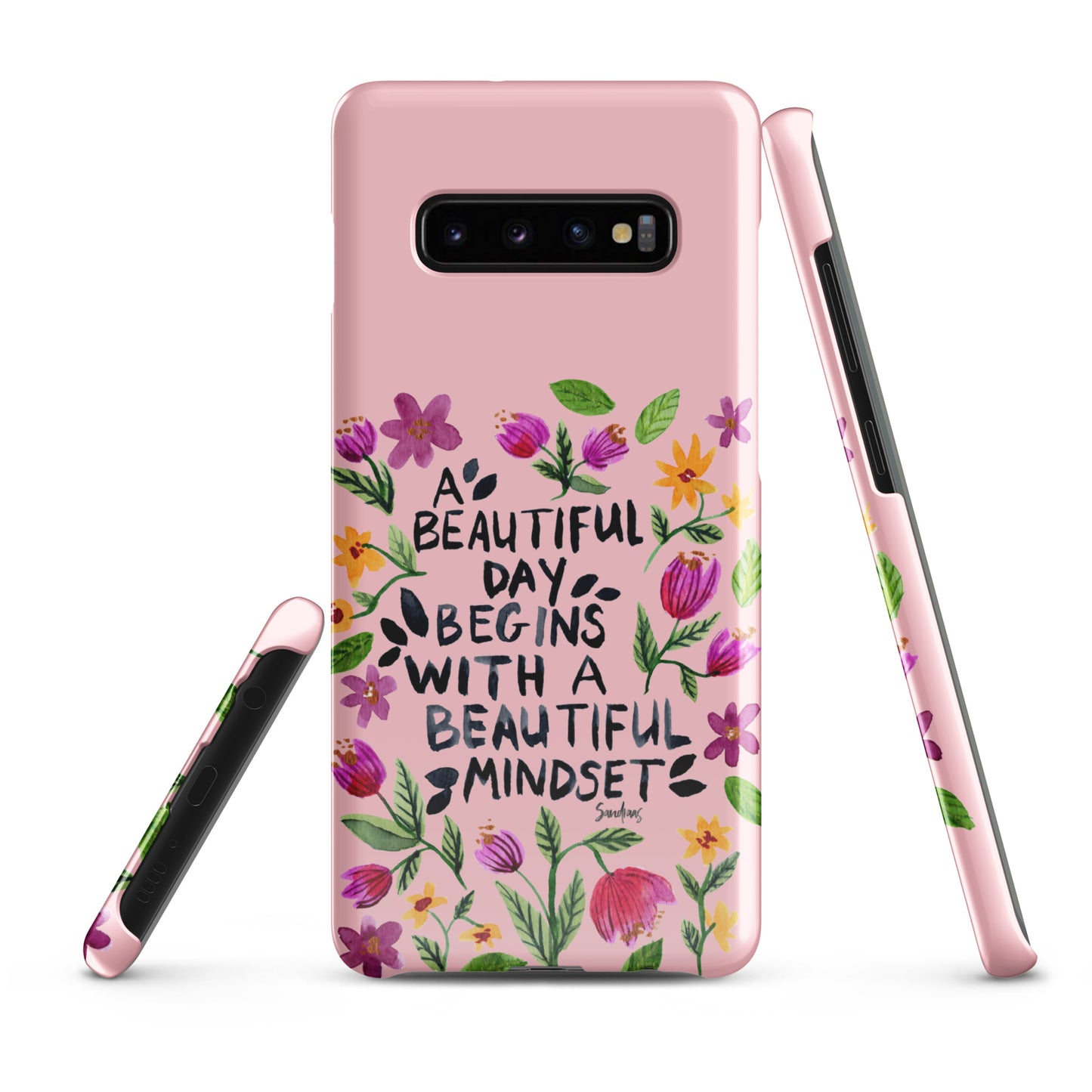 Snap case for Samsung® - Beautiful mindset - Pink