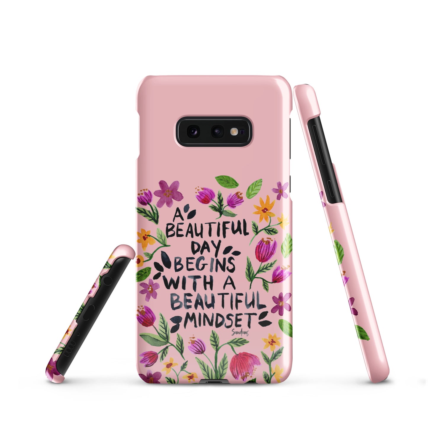 Snap case for Samsung® - Beautiful mindset - Pink