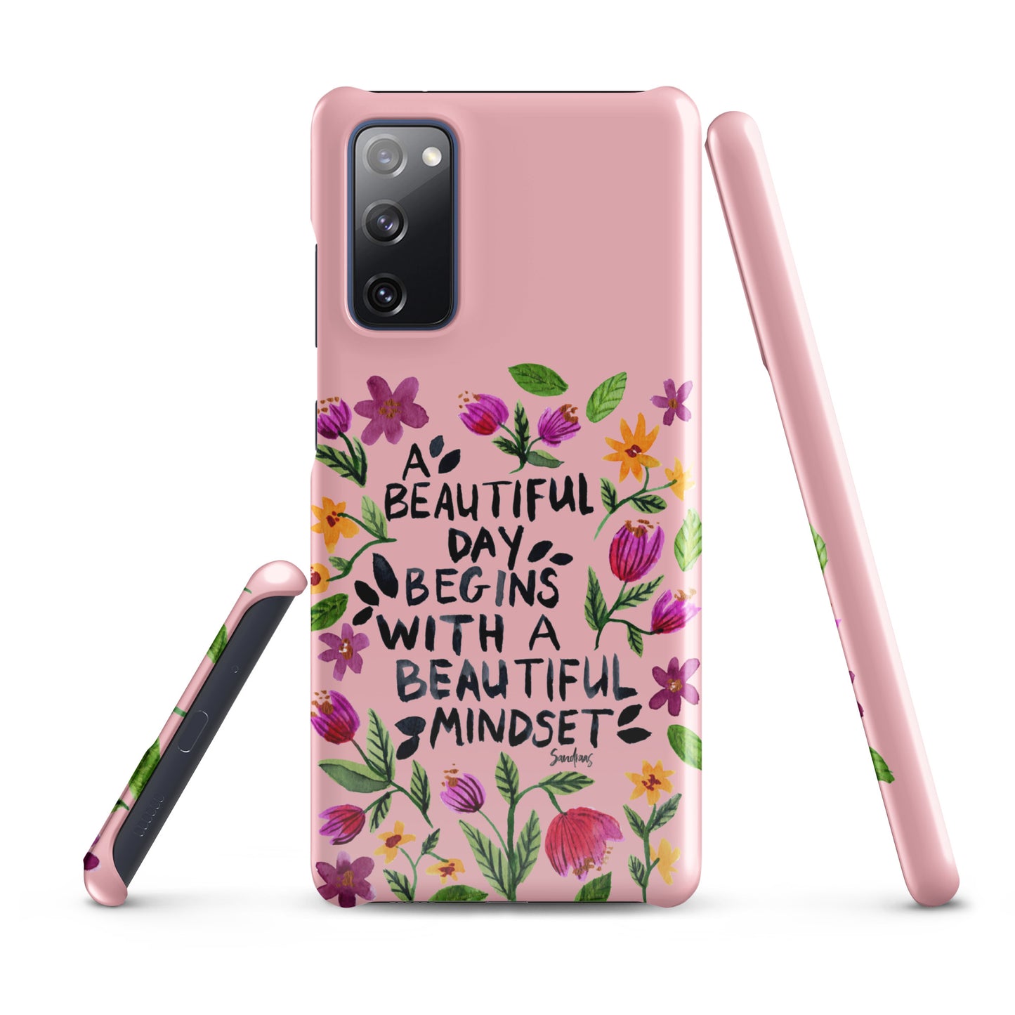 Snap case for Samsung® - Beautiful mindset - Pink