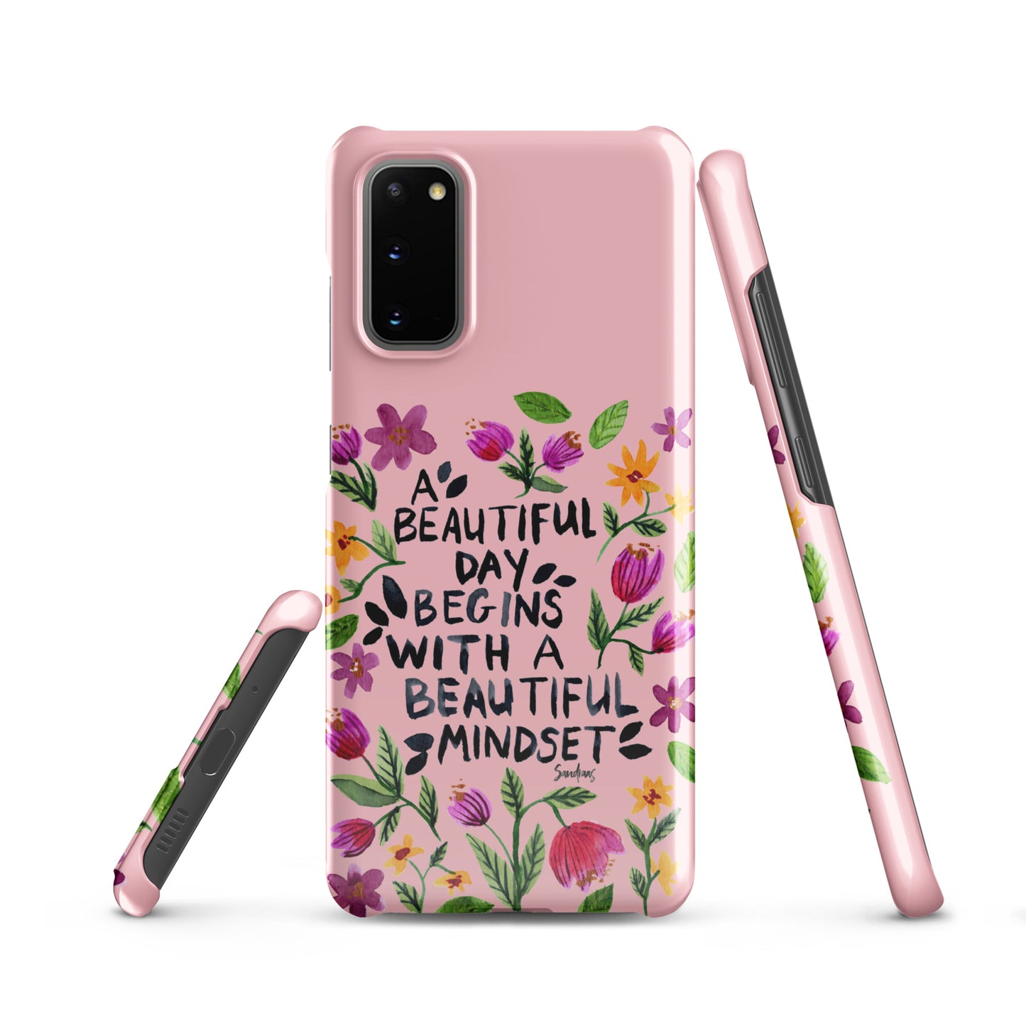 Snap case for Samsung® - Beautiful mindset - Pink