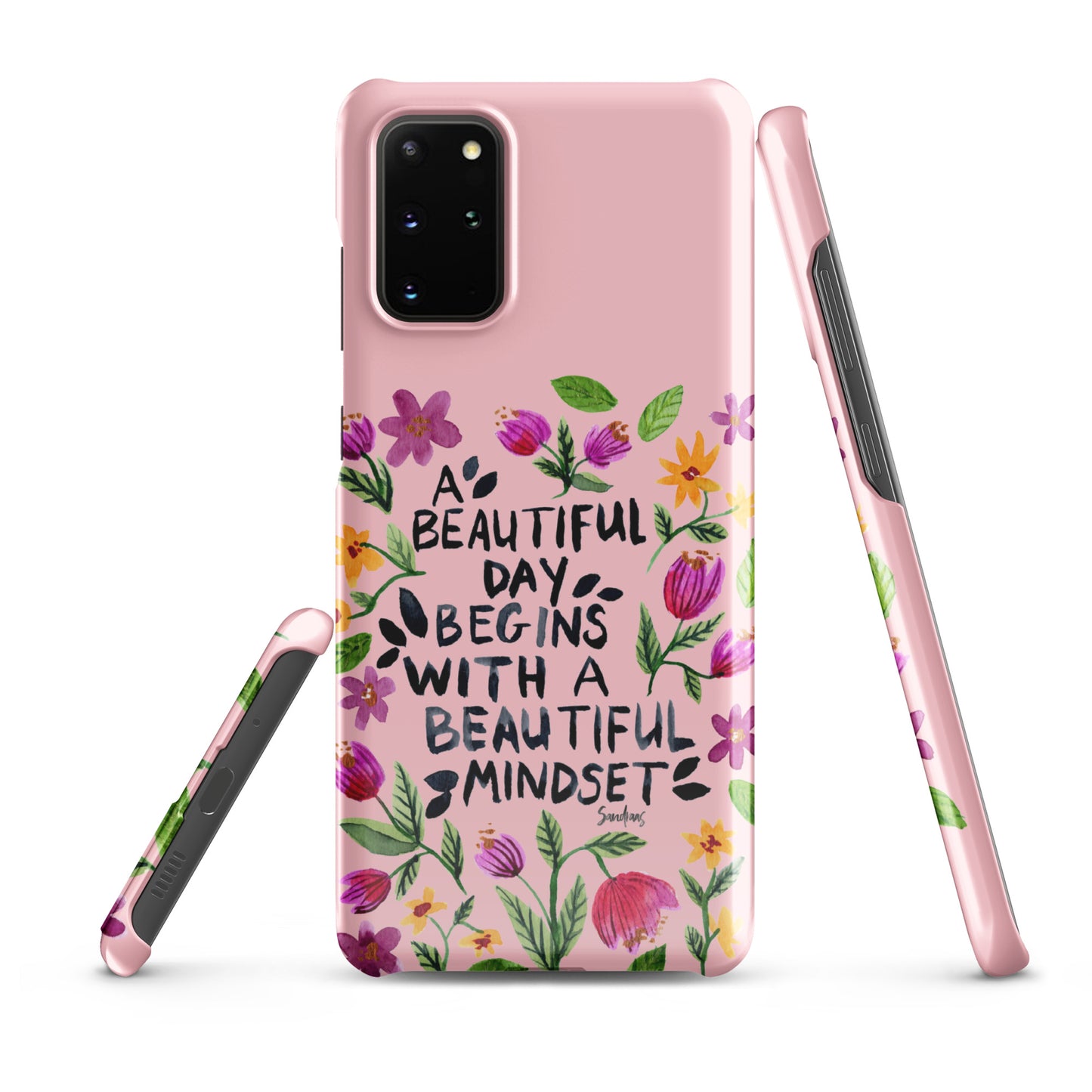 Snap case for Samsung® - Beautiful mindset - Pink