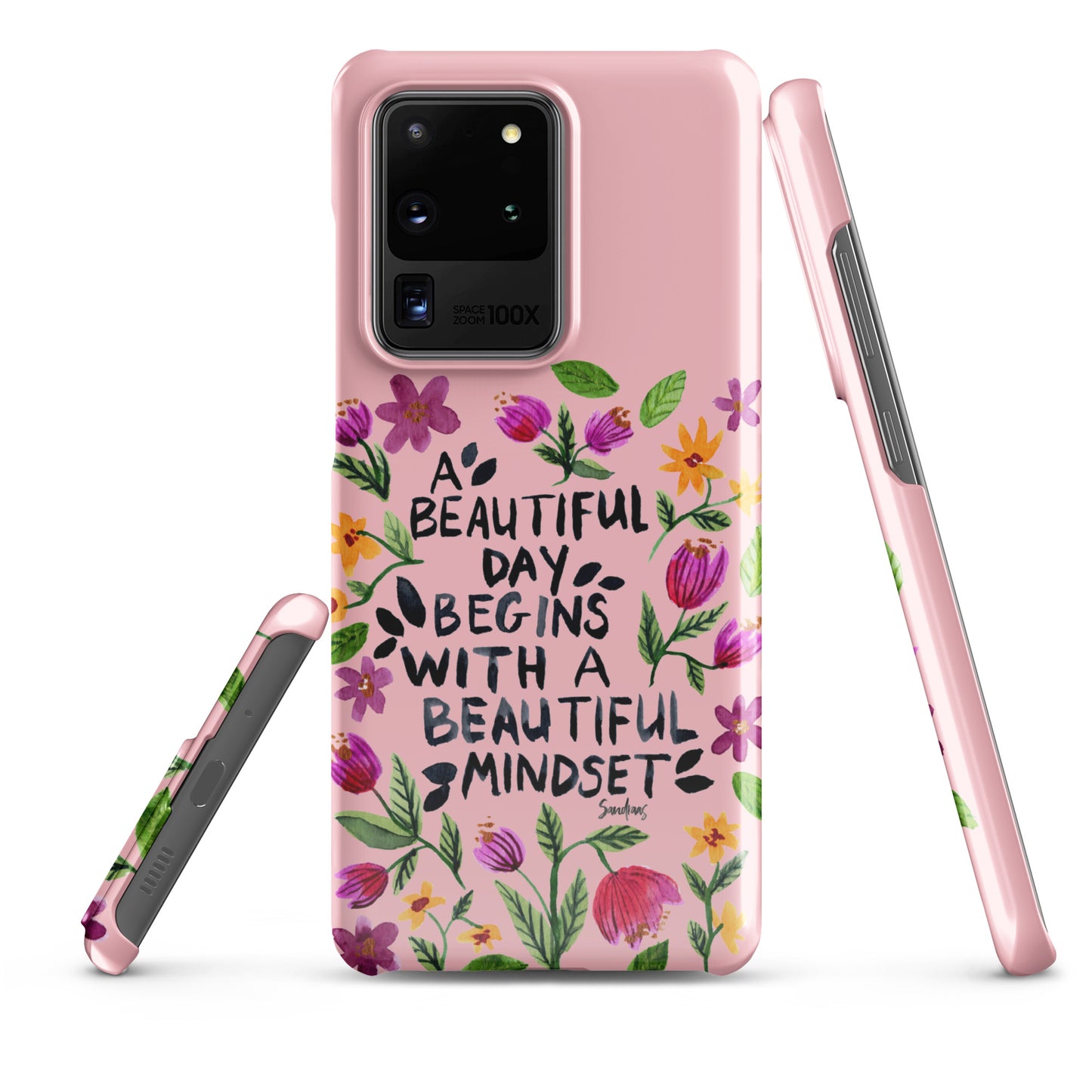 Snap case for Samsung® - Beautiful mindset - Pink