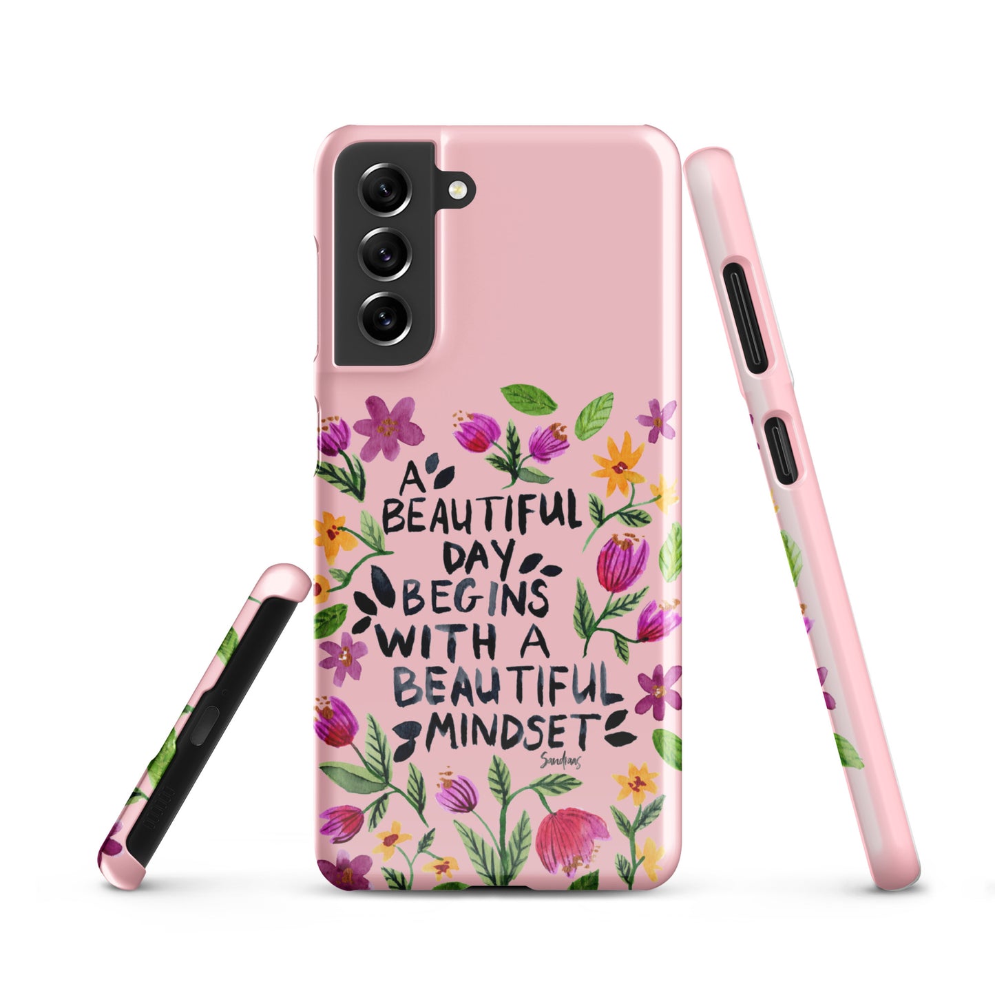 Snap case for Samsung® - Beautiful mindset - Pink