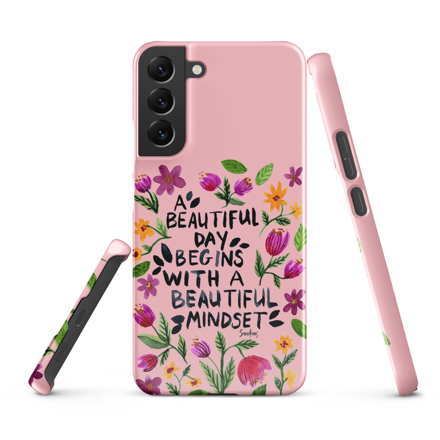 Snap case for Samsung® - Beautiful mindset - Pink