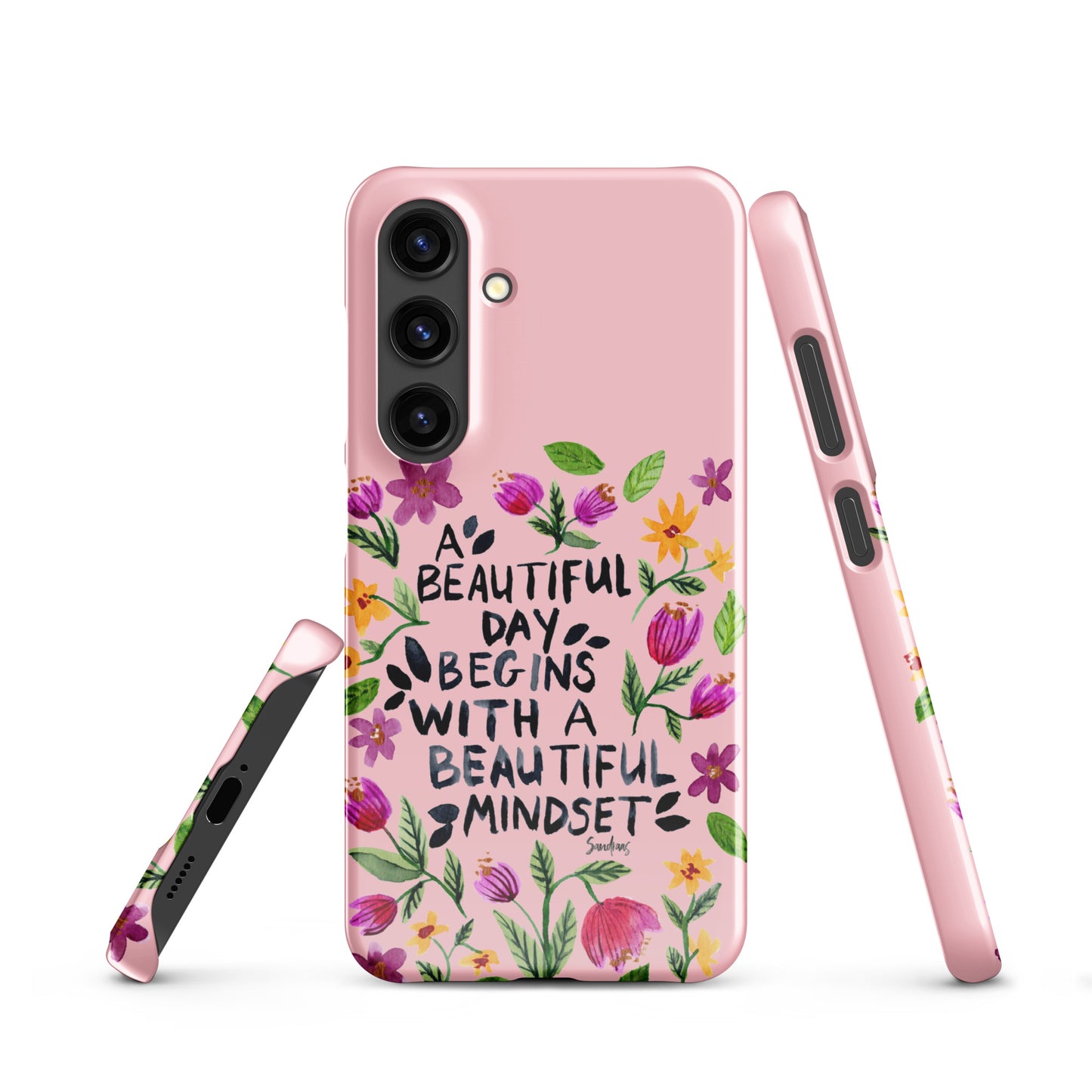 Snap case for Samsung® - Beautiful mindset - Pink