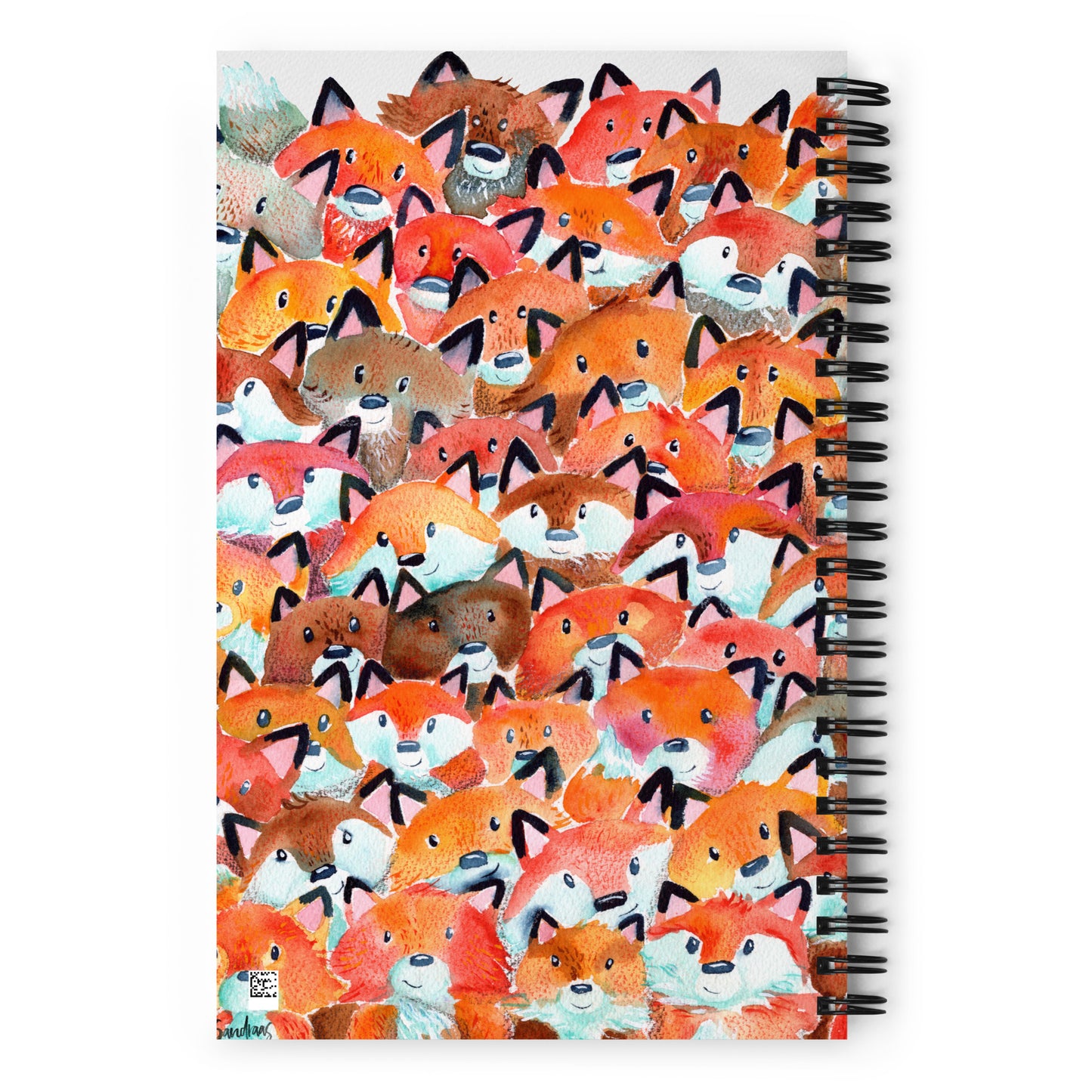 Spiral notebook - Foxes