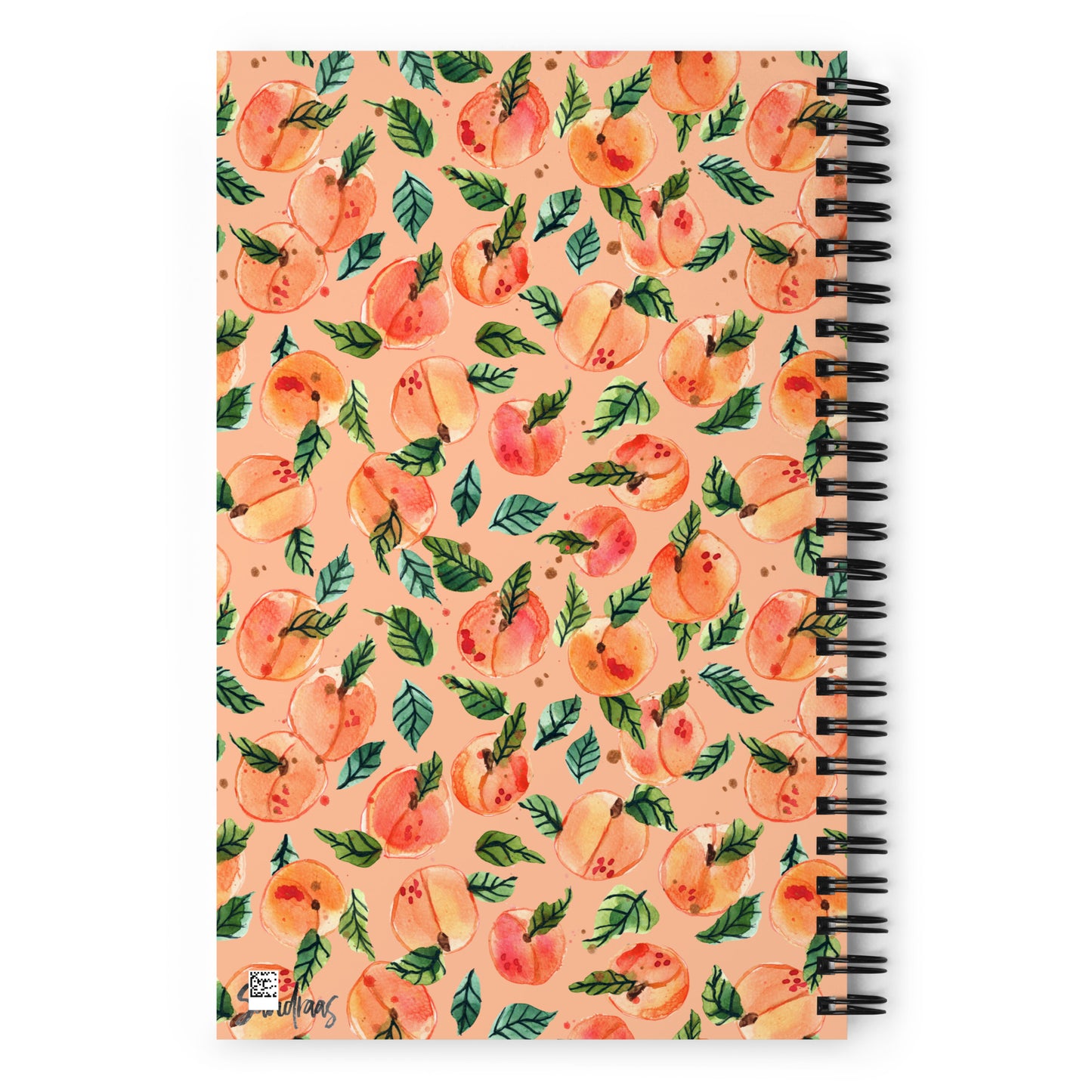 Spiral notebook - Peaches