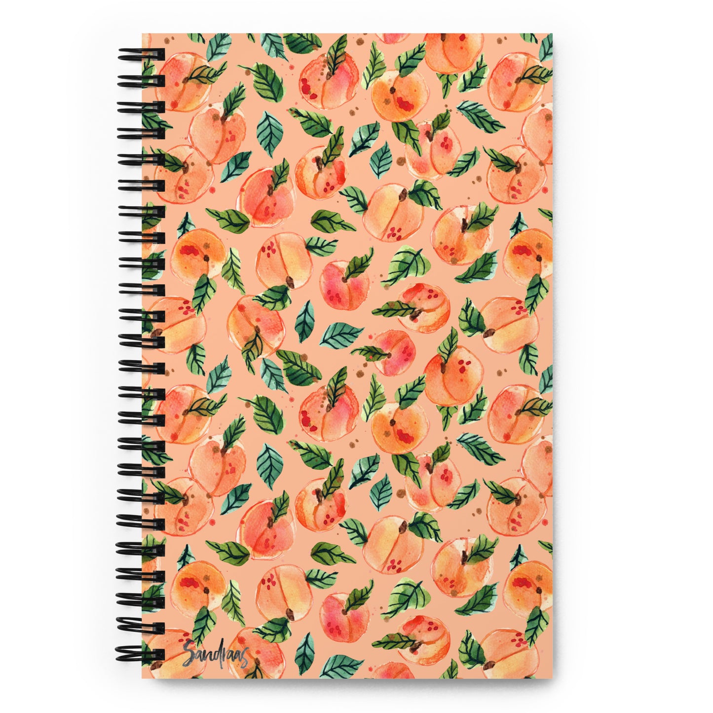 Spiral notebook - Peaches