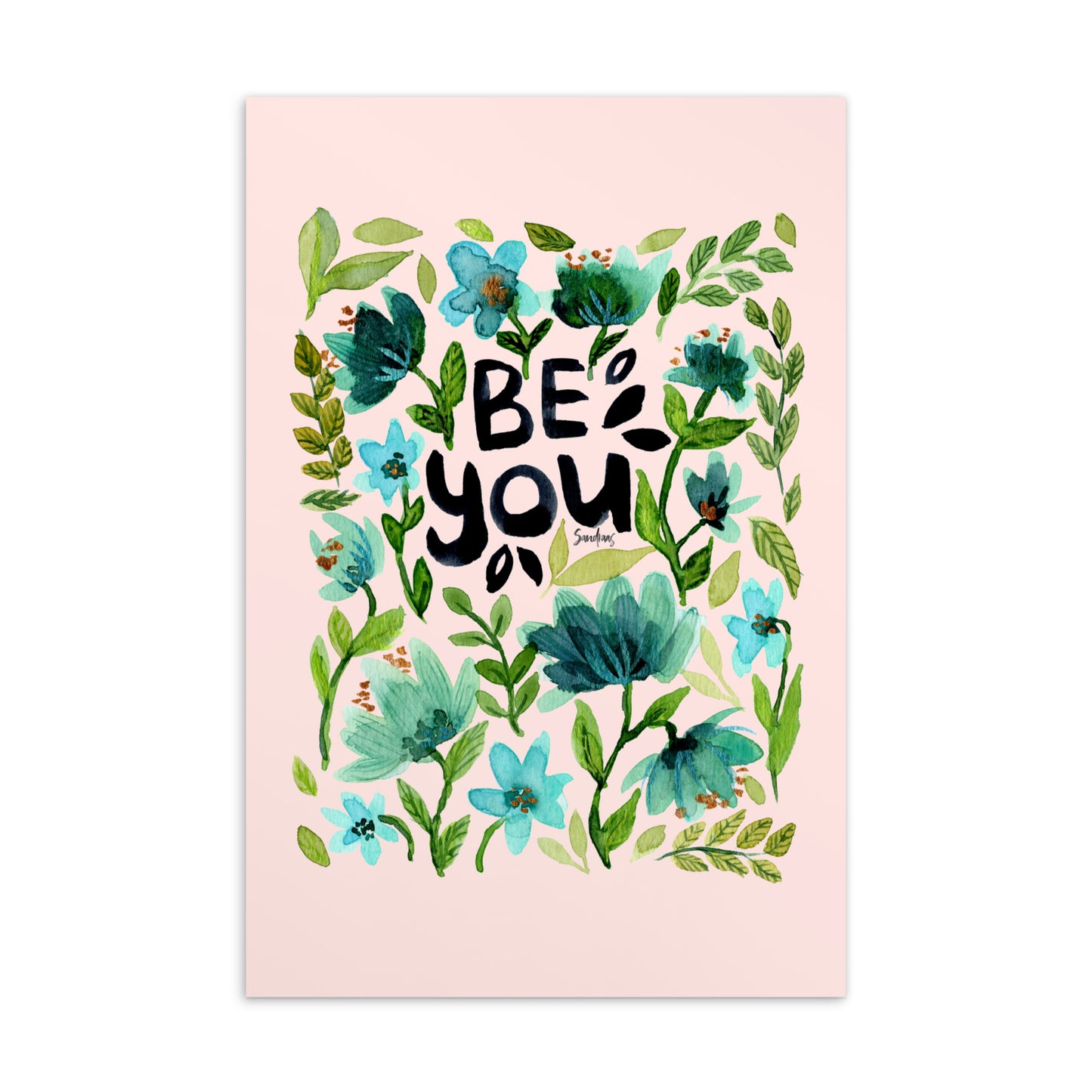 Standard Postcard - Be you - Pink