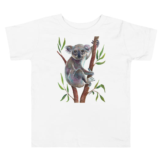 🐨 Toddler Short Sleeve T-Shirt – Koala Watercolor Edition 🌿 - SANDRAAS