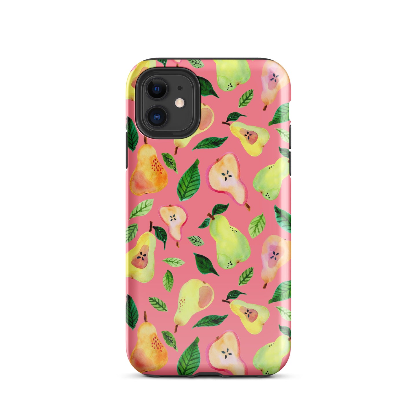 Tough Case for iPhone® - Pink - Watercolor Pears