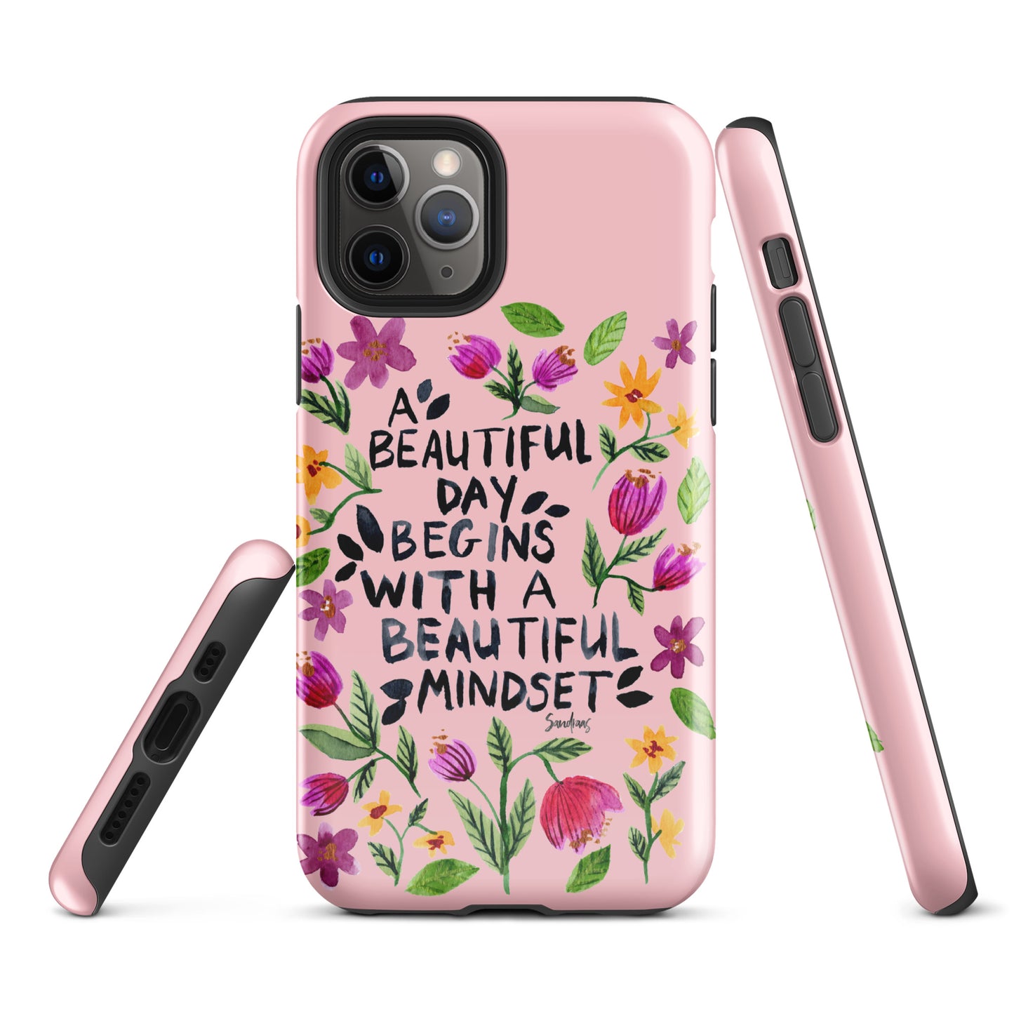 Tough Case for iPhone® - Beautiful mindset - Pink