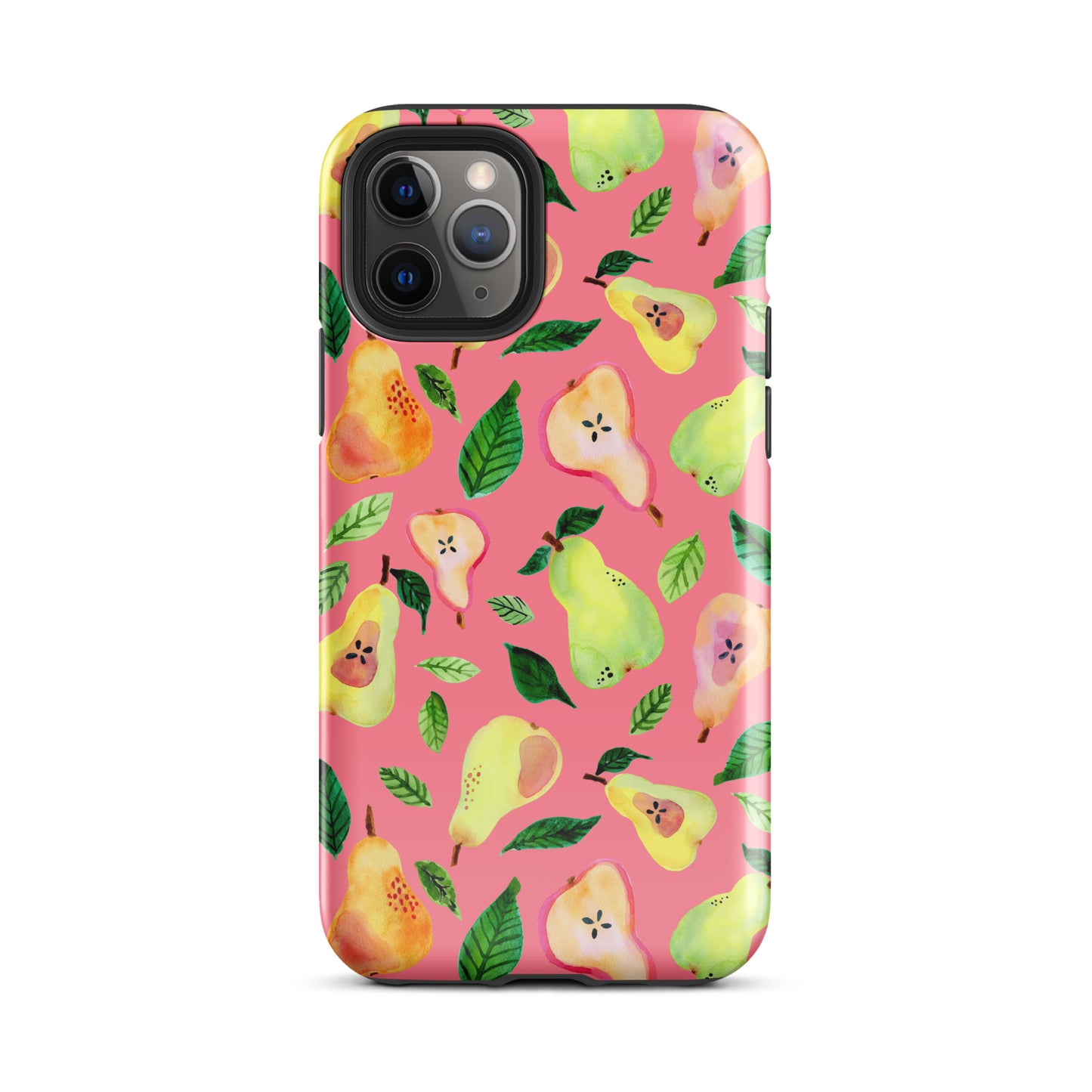 Tough Case for iPhone® - Pink - Watercolor Pears