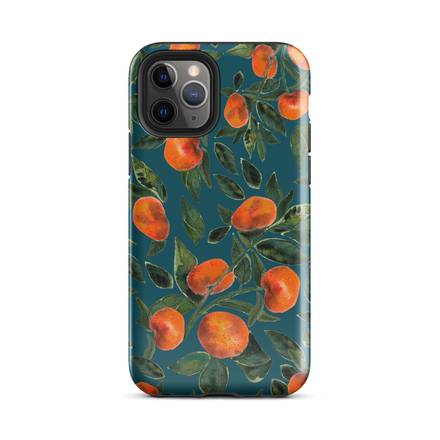 Tough Case for iPhone® - Dark blue - Tangerines