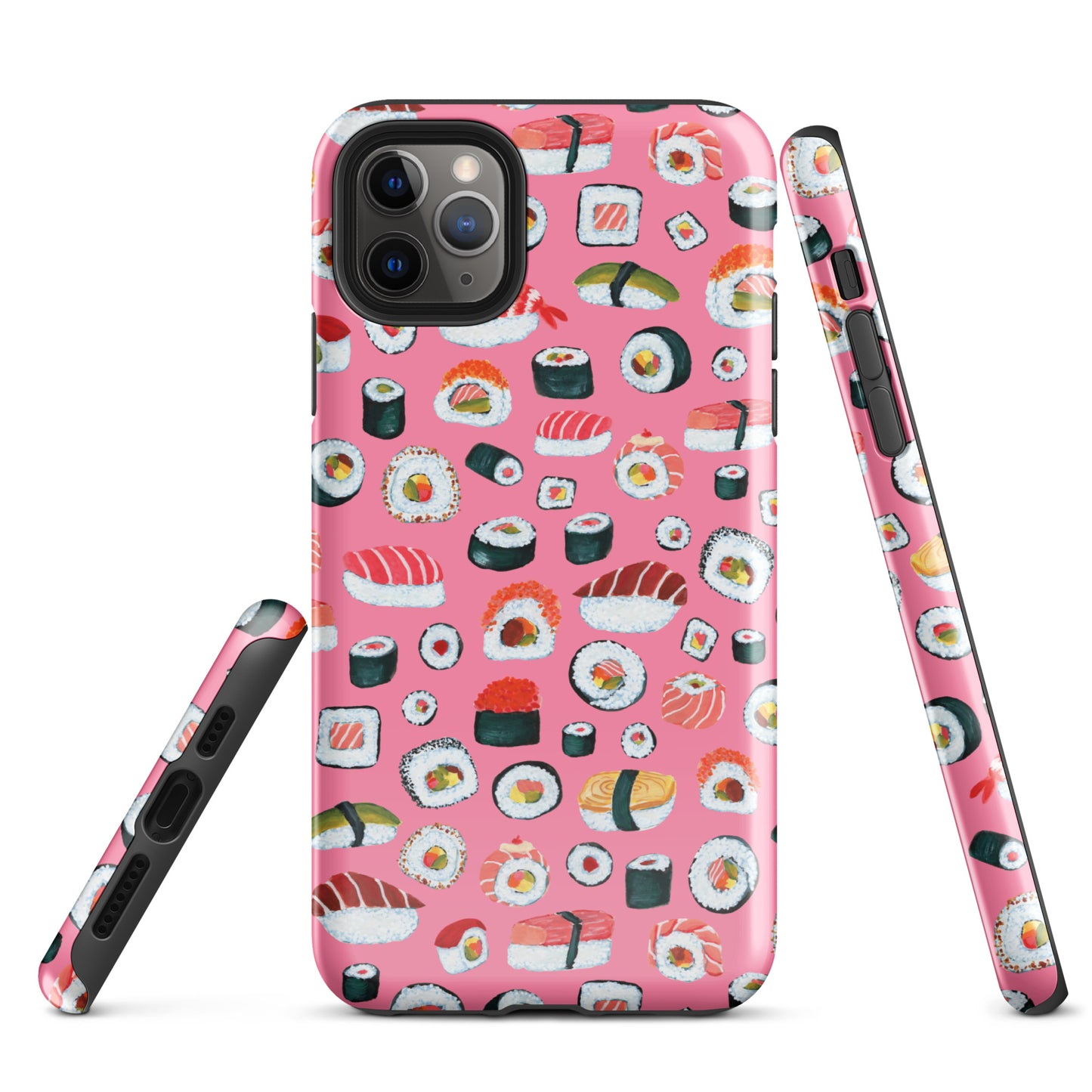 Tough iPhone Case Sushi Pattern Pink - iphone case Tough iPhone Case Sushi Pattern Pink - iphone case