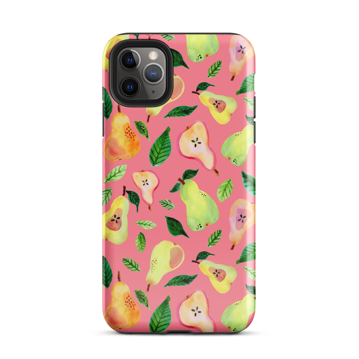 Tough Case for iPhone® - Pink - Watercolor Pears