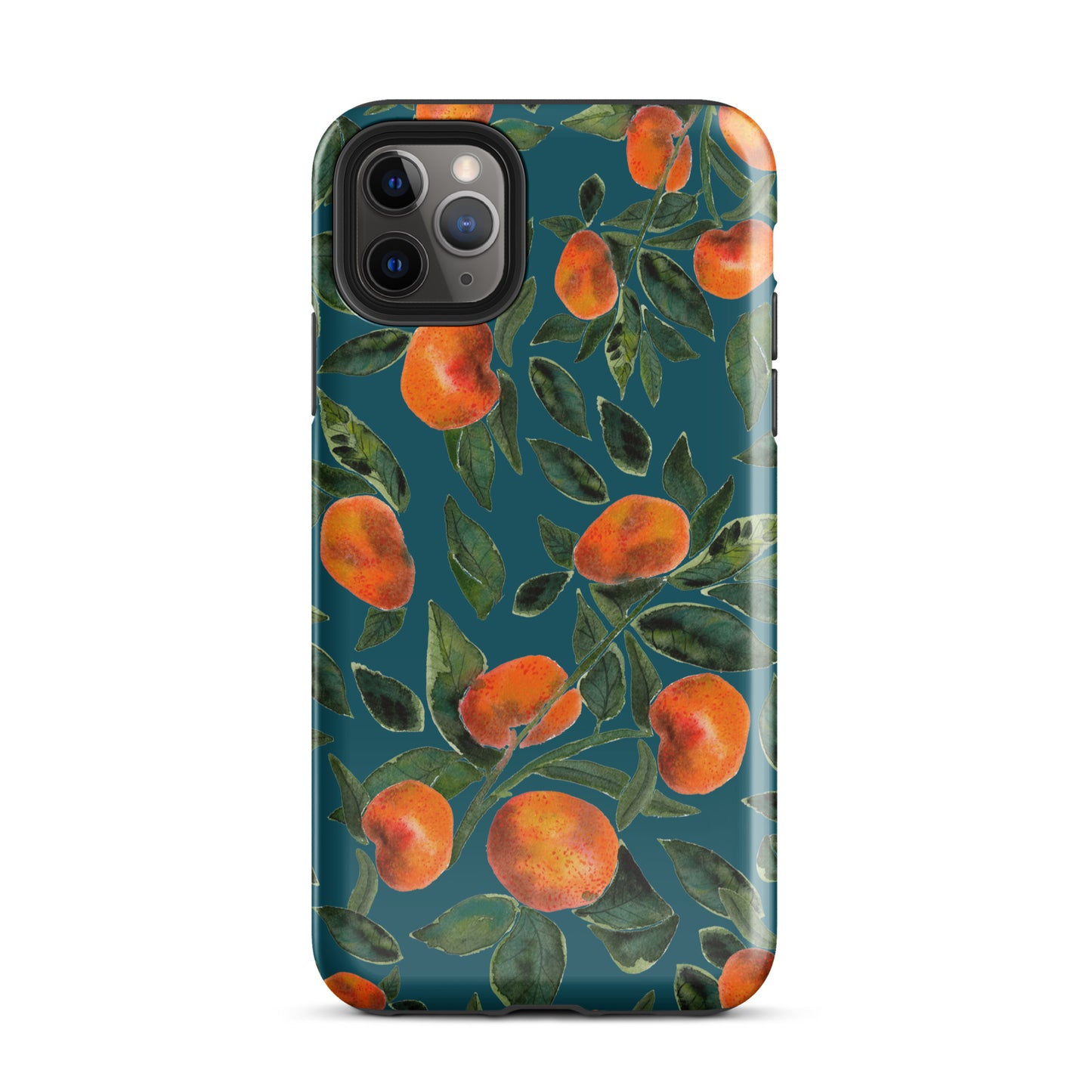 Tough Case for iPhone® - Dark blue - Tangerines